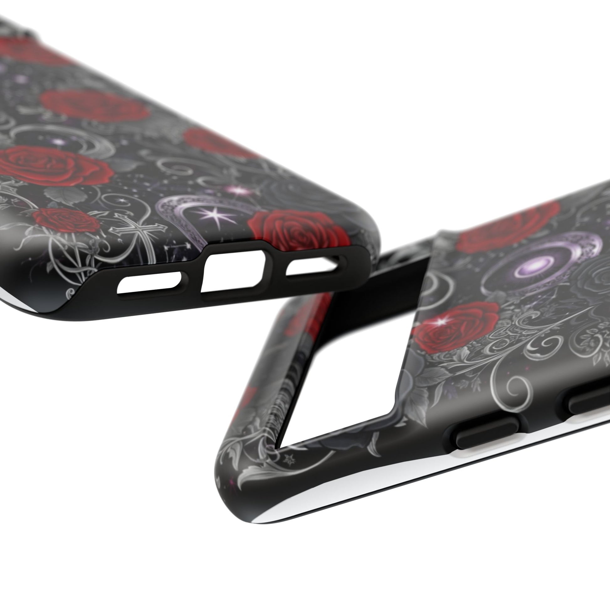 Dark Gothic Red Roses Matte Tough Phone Cases - Paragon Prints