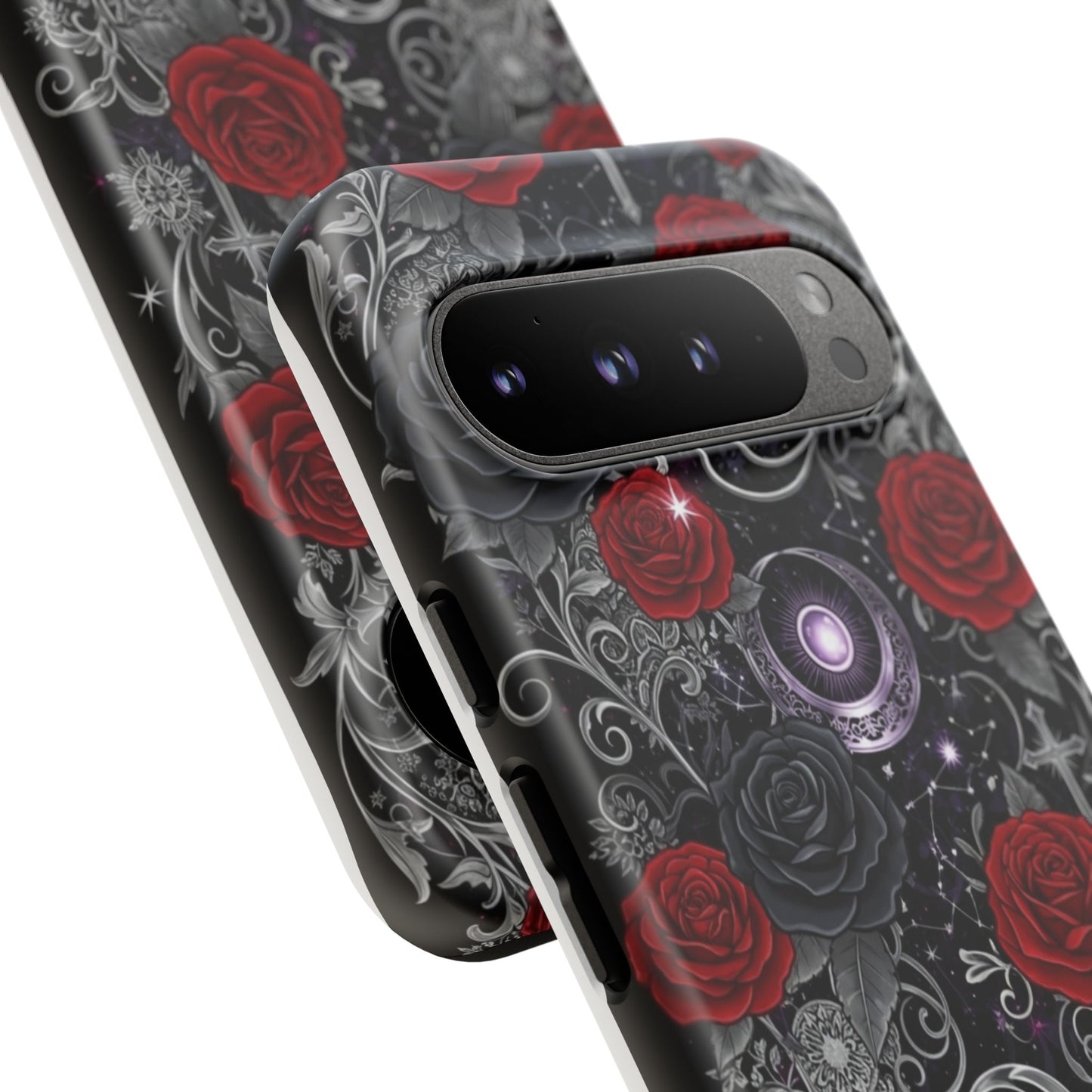 Dark Gothic Red Roses Matte Tough Phone Cases - Paragon Prints