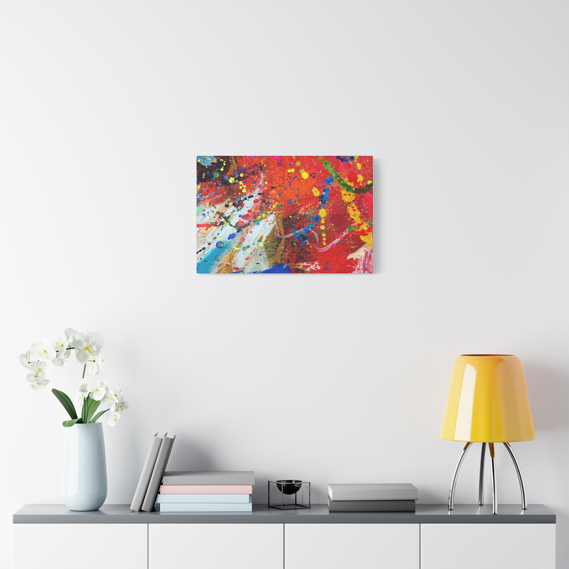 Spectrum In Motion Chaotic Abstract Art Canvas Print - Paragon Prints