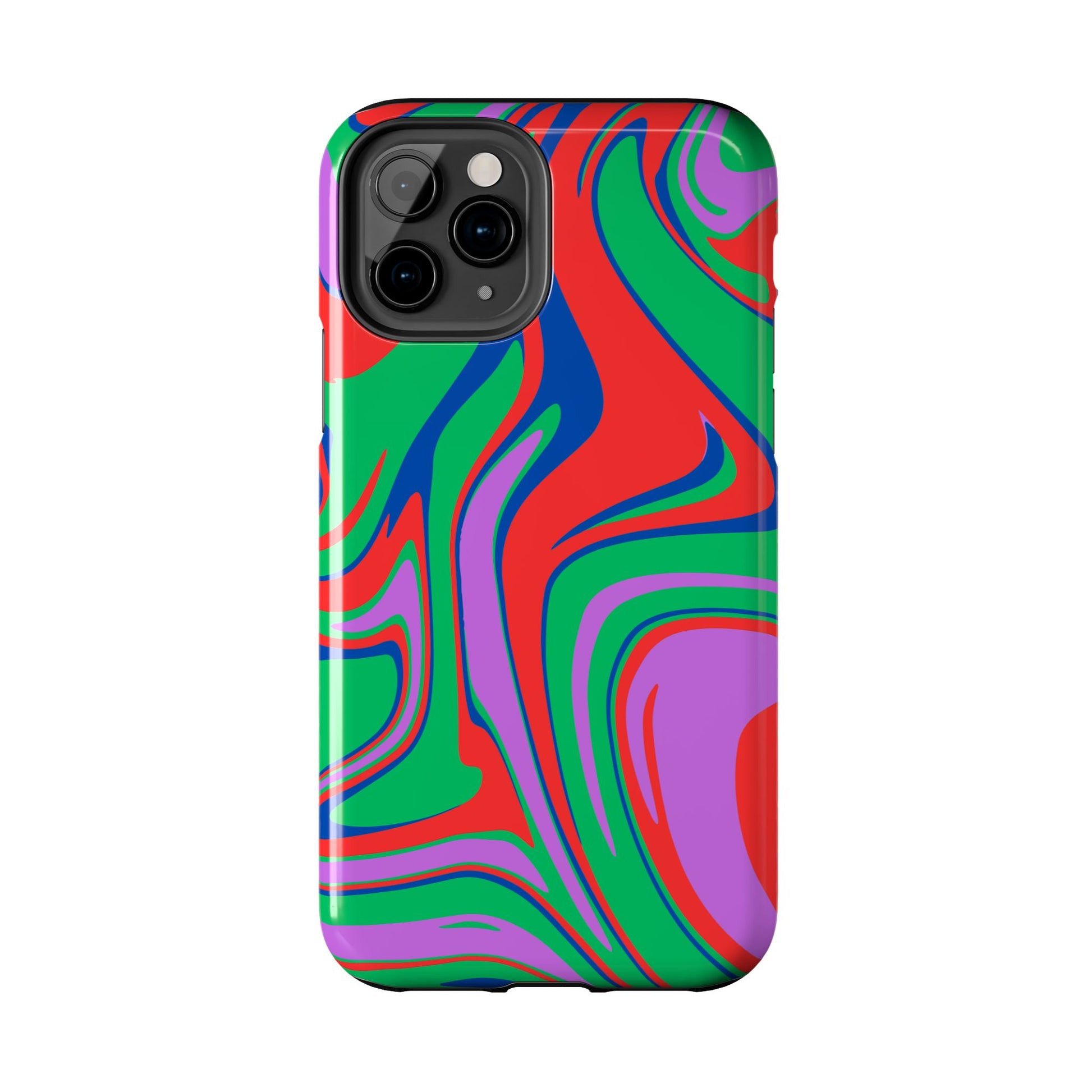 The Colorful Zebra Print Phone Case with Bold Design offers impact-resistant, durable protection for iPhone and Samsung models, featuring a striking multicolor pattern for a stylish, standout look.