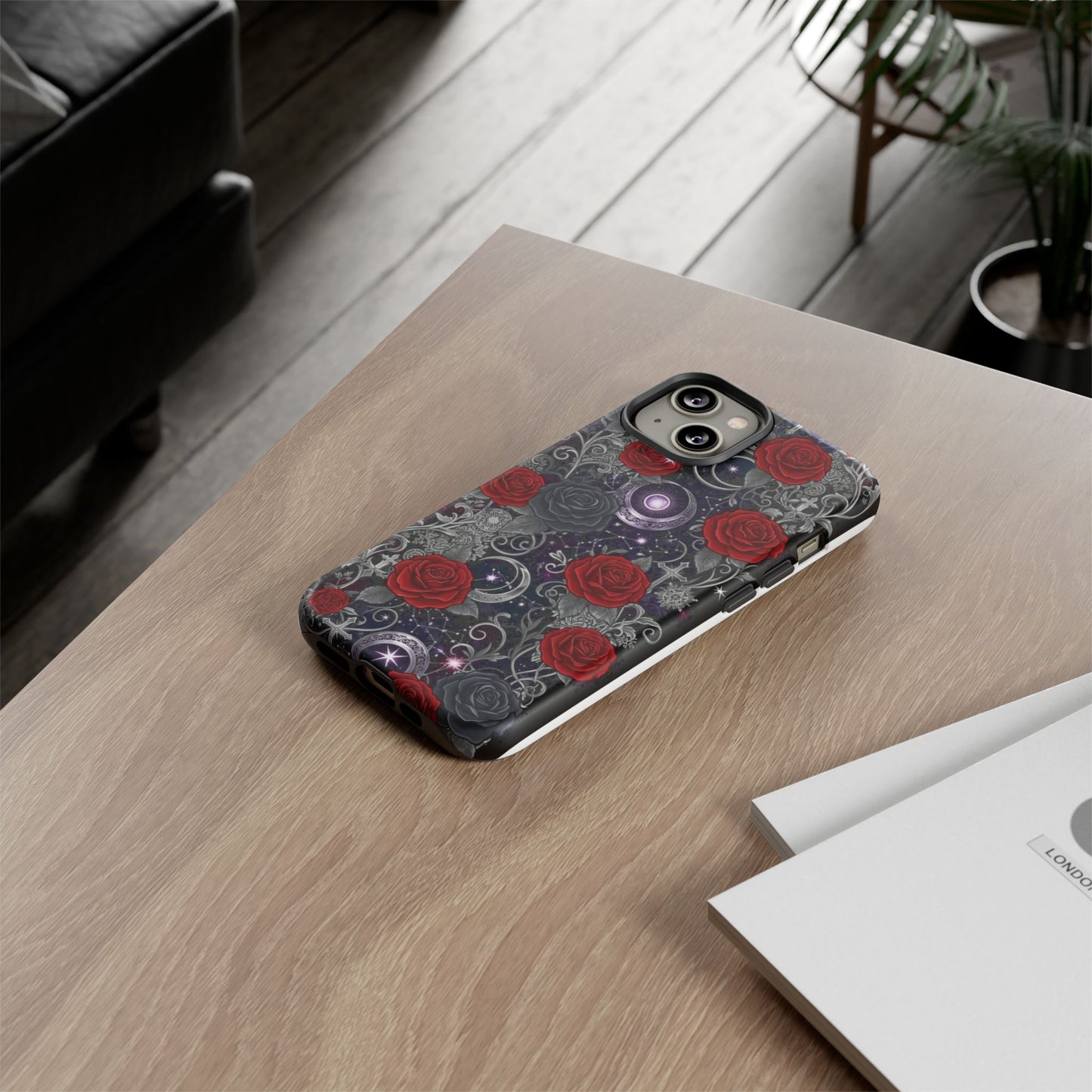 Dark Gothic Red Roses Matte Tough Phone Cases - Paragon Prints