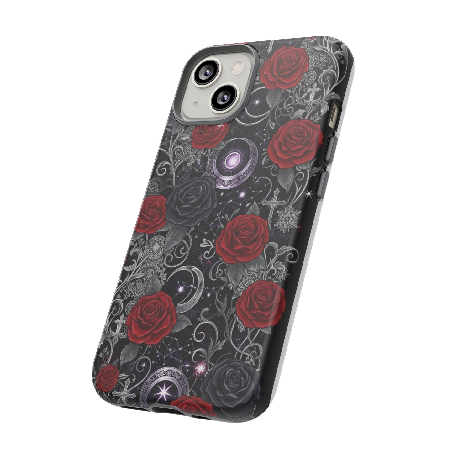 Dark Gothic Red Roses Matte Tough Phone Cases - Paragon Prints