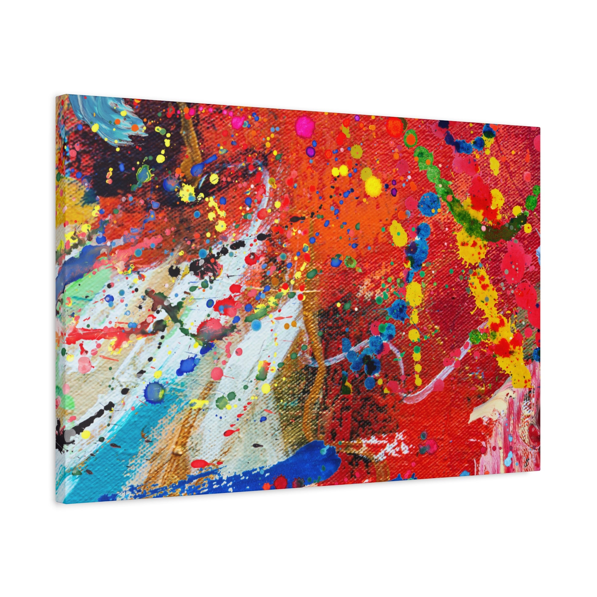 Spectrum In Motion Chaotic Abstract Art Canvas Print - Paragon Prints