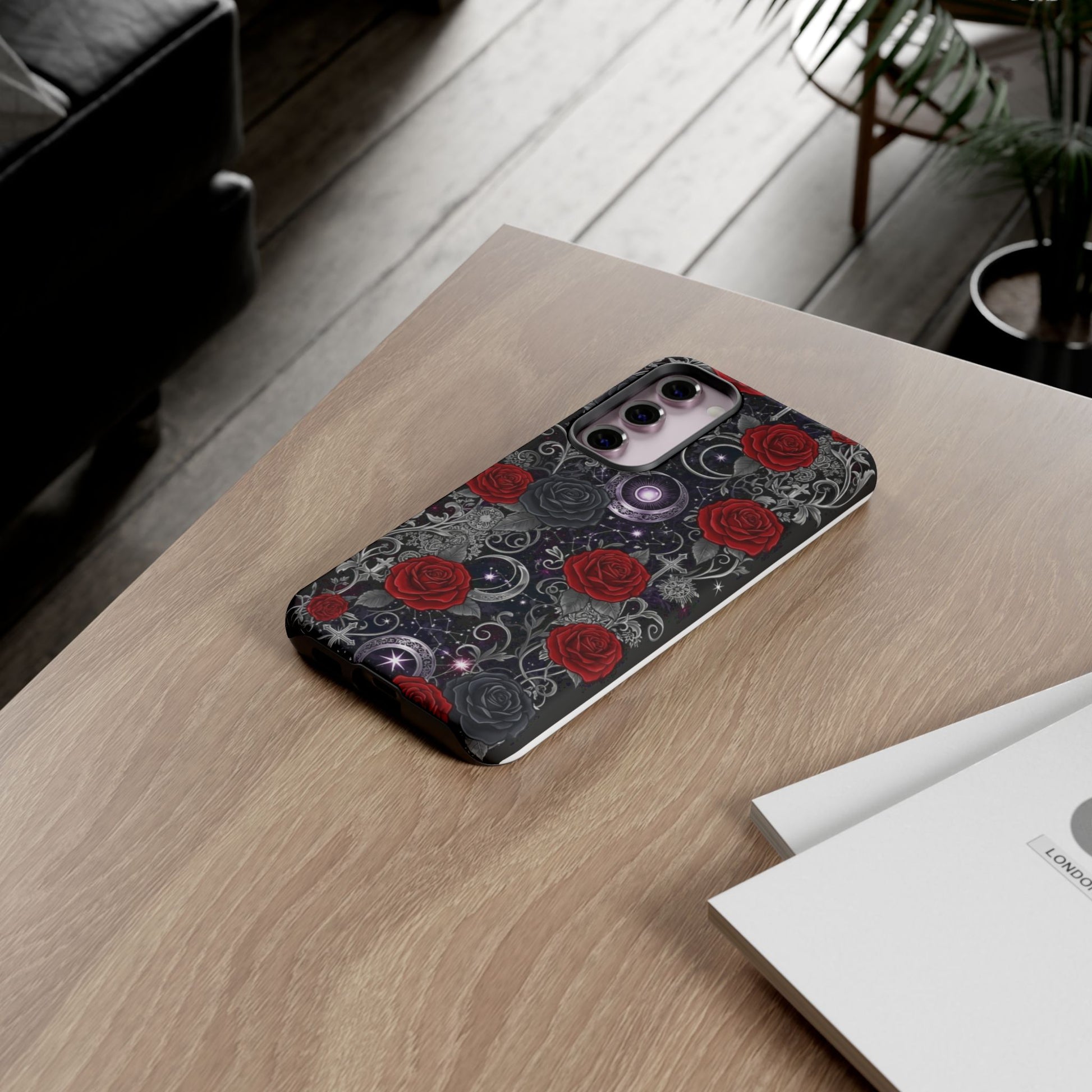 Dark Gothic Red Roses Matte Tough Phone Cases - Paragon Prints