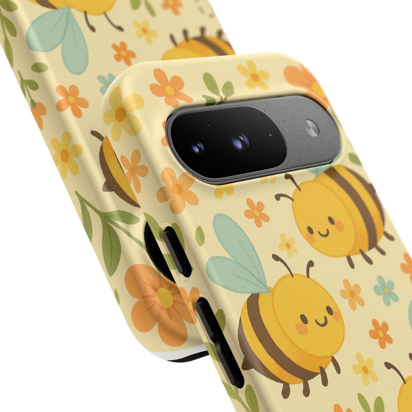 Cute cartoon Floral Bee Tough Phone Case - Paragon Prints