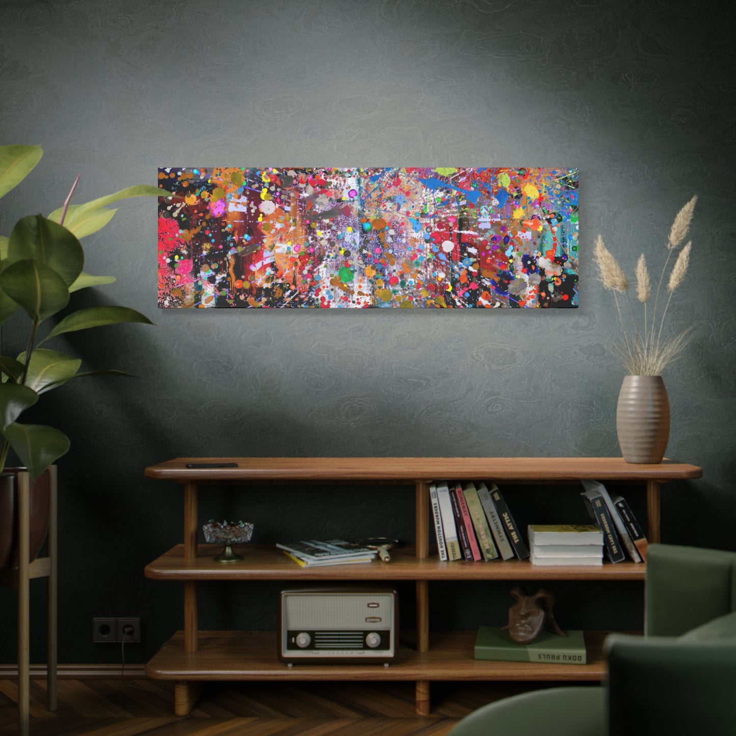 Neon Explosion Abstract Art Canvas Print - Paragon Prints