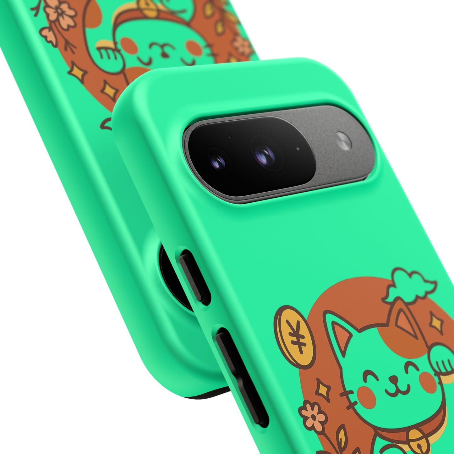 Japanese Kawaii Lucky Cat Protective Phone Case - Paragon Prints