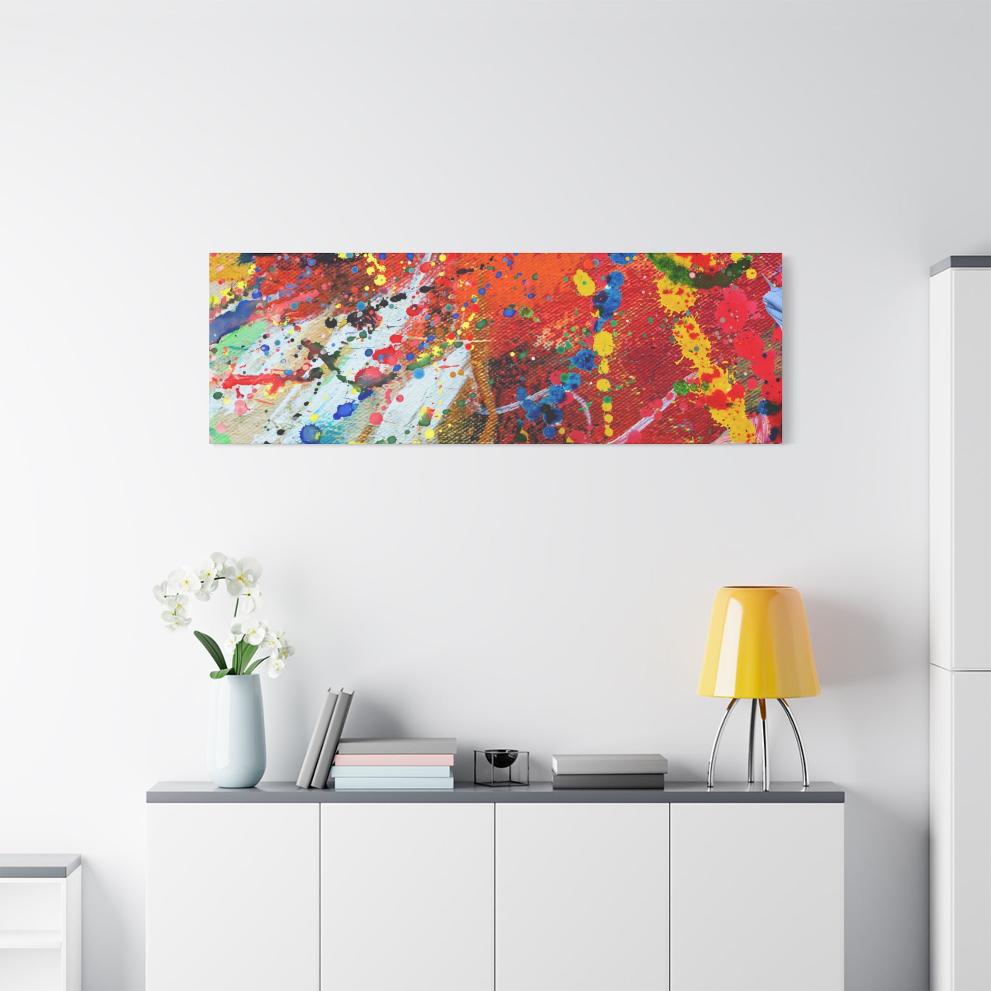 Spectrum In Motion Chaotic Abstract Art Canvas Print - Paragon Prints