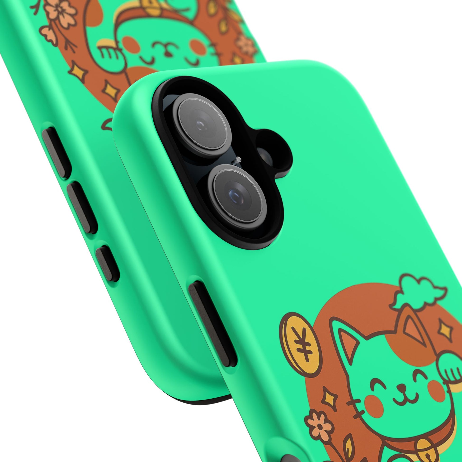 Japanese Kawaii Lucky Cat Protective Phone Case - Paragon Prints