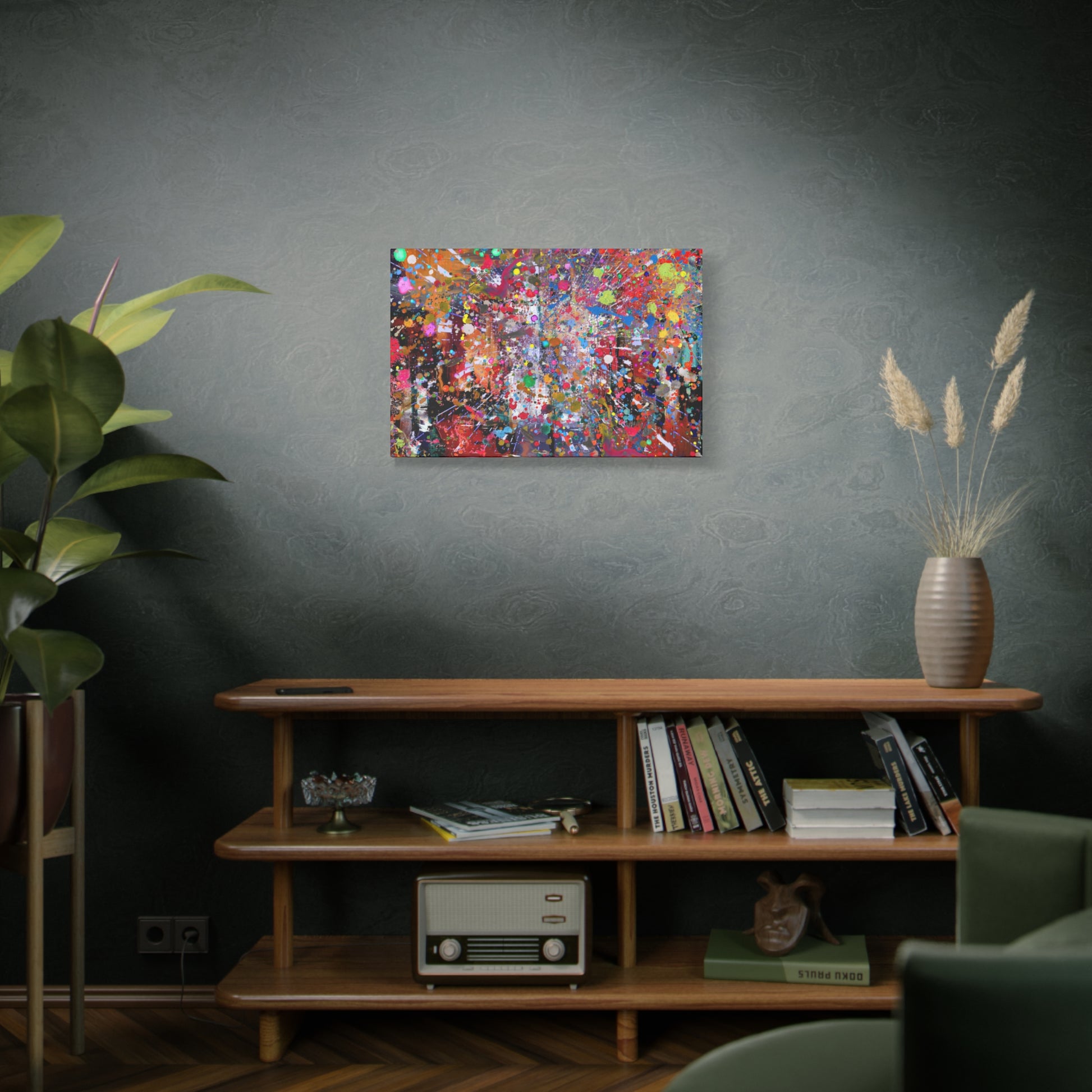 Neon Explosion Abstract Art Canvas Print - Paragon Prints