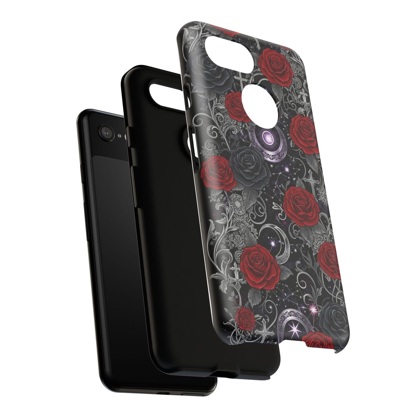 Dark Gothic Red Roses Matte Tough Phone Cases - Paragon Prints