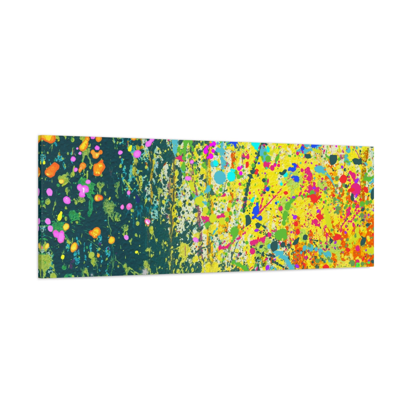 Vibrant Colorful Paint Splatter Abstract Art Canvas Print - Paragon Prints