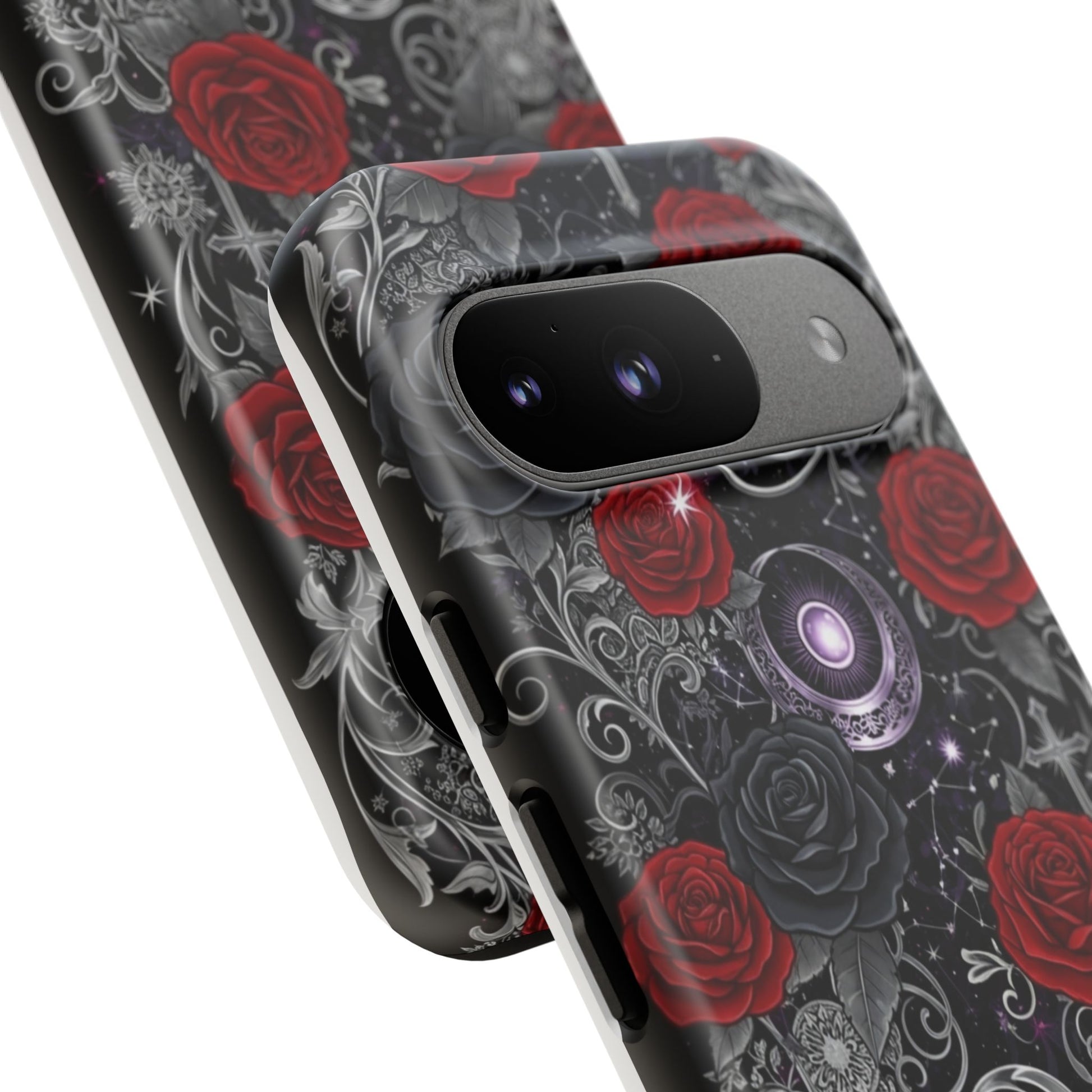 Dark Gothic Red Roses Matte Tough Phone Cases - Paragon Prints