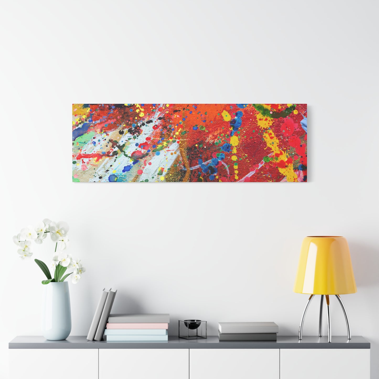 Spectrum In Motion Chaotic Abstract Art Canvas Print - Paragon Prints