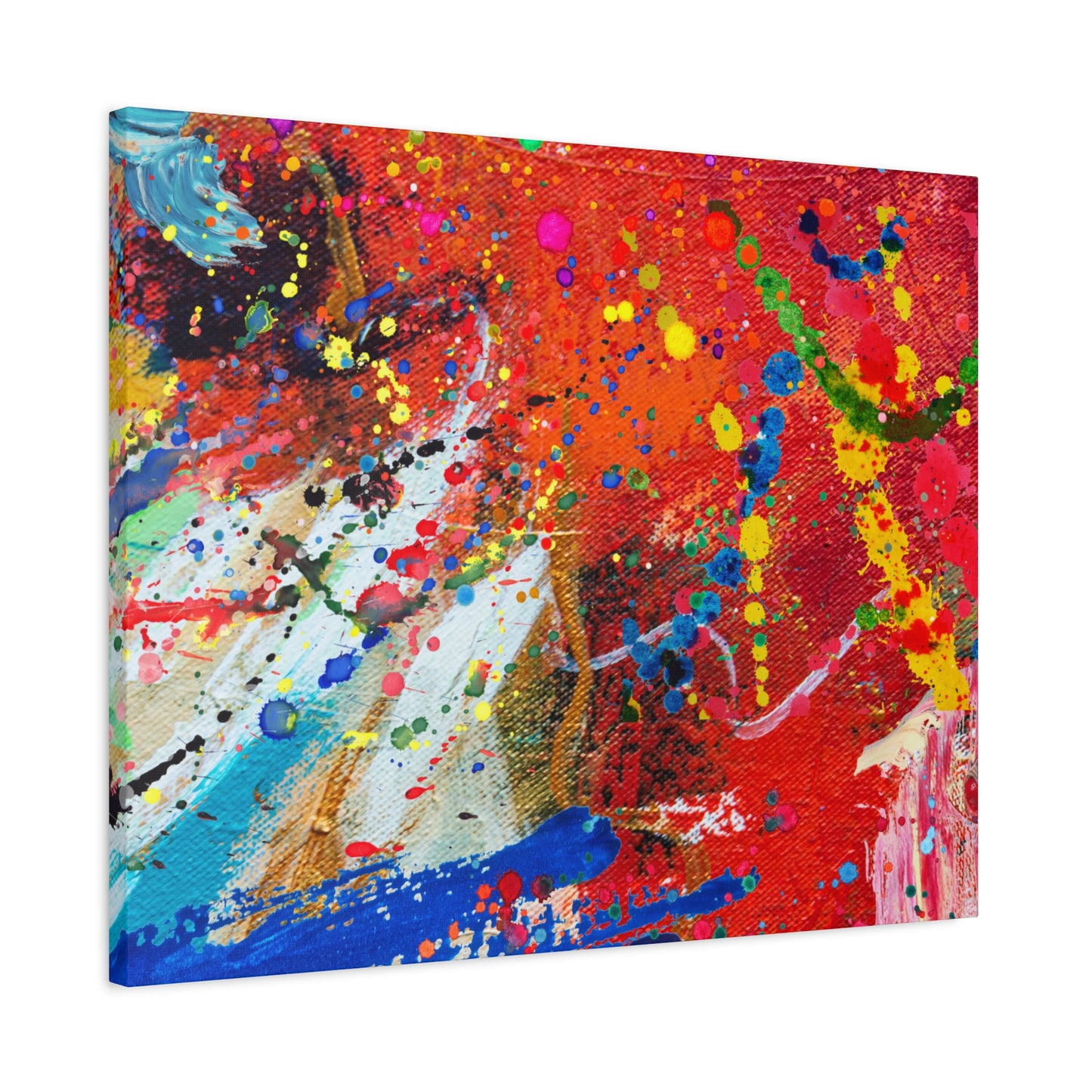 Spectrum In Motion Chaotic Abstract Art Canvas Print - Paragon Prints