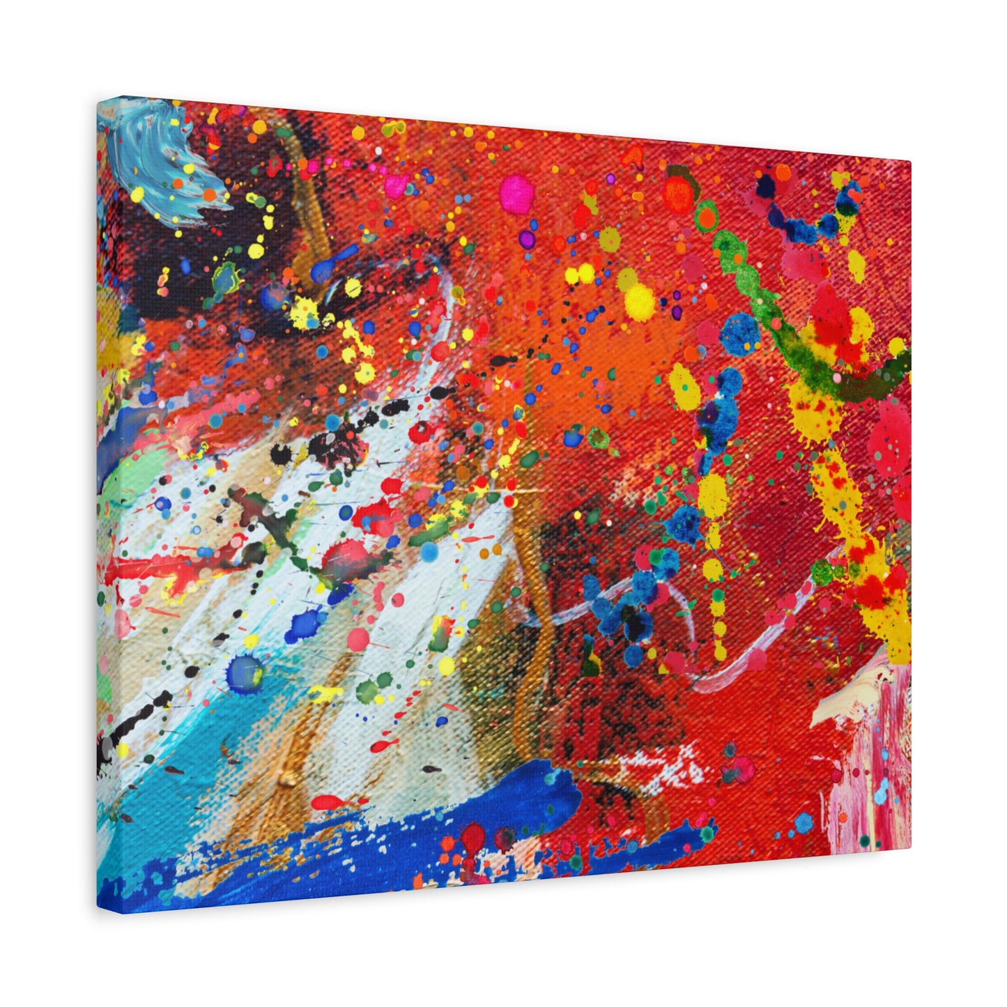 Spectrum In Motion Chaotic Abstract Art Canvas Print - Paragon Prints