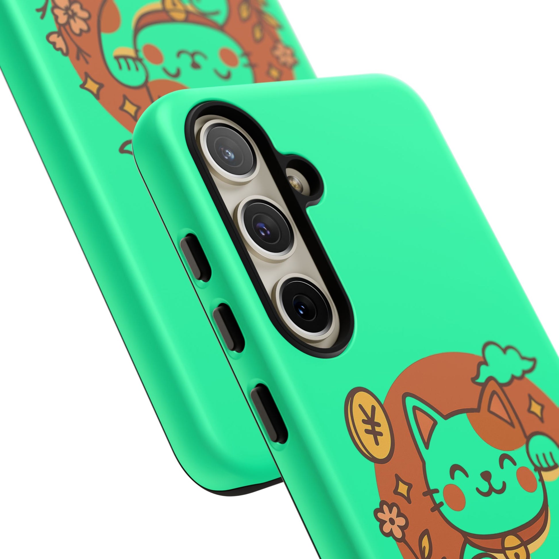 Japanese Kawaii Lucky Cat Protective Phone Case - Paragon Prints
