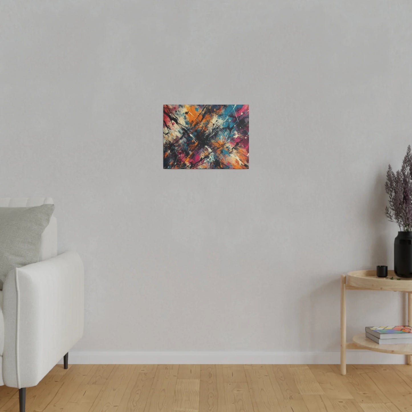 Electric Chaos Abstract Canvas Art Print - Paragon Prints