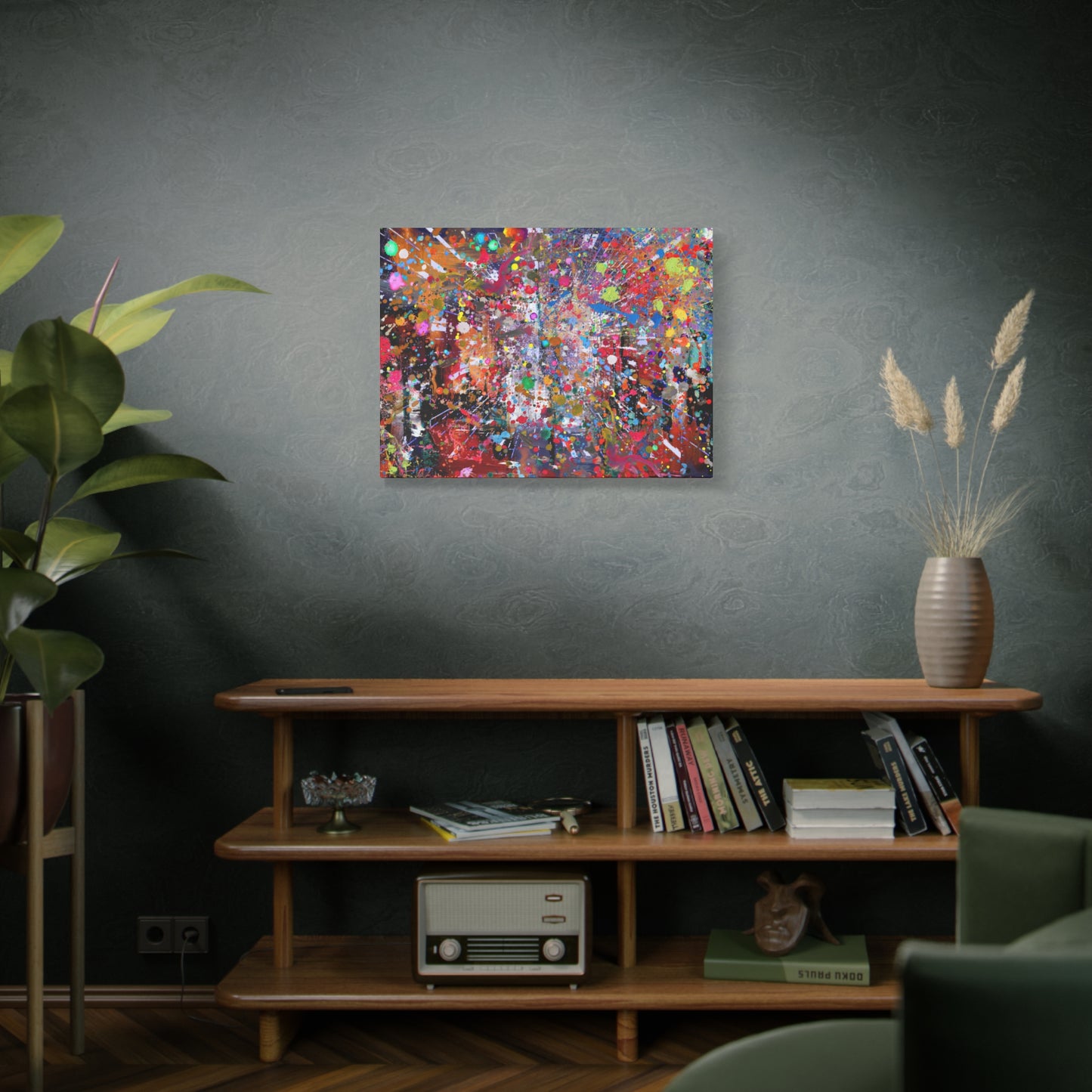 Neon Explosion Abstract Art Canvas Print - Paragon Prints