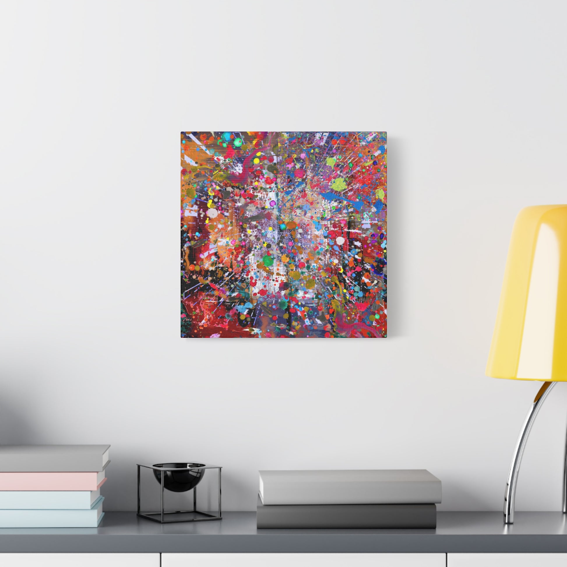Neon Explosion Abstract Art Canvas Print - Paragon Prints