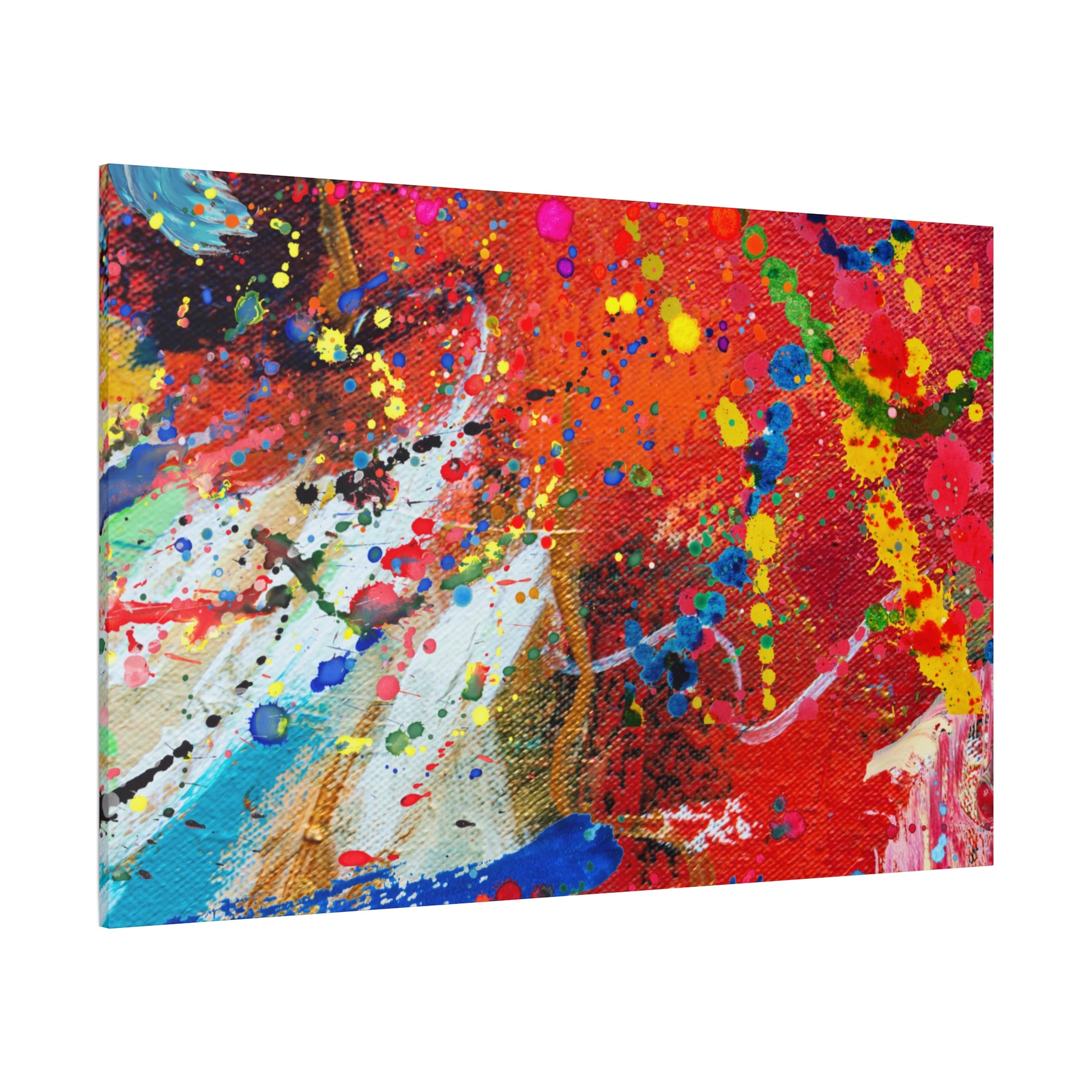 Spectrum In Motion Chaotic Abstract Art Canvas Print - Paragon Prints