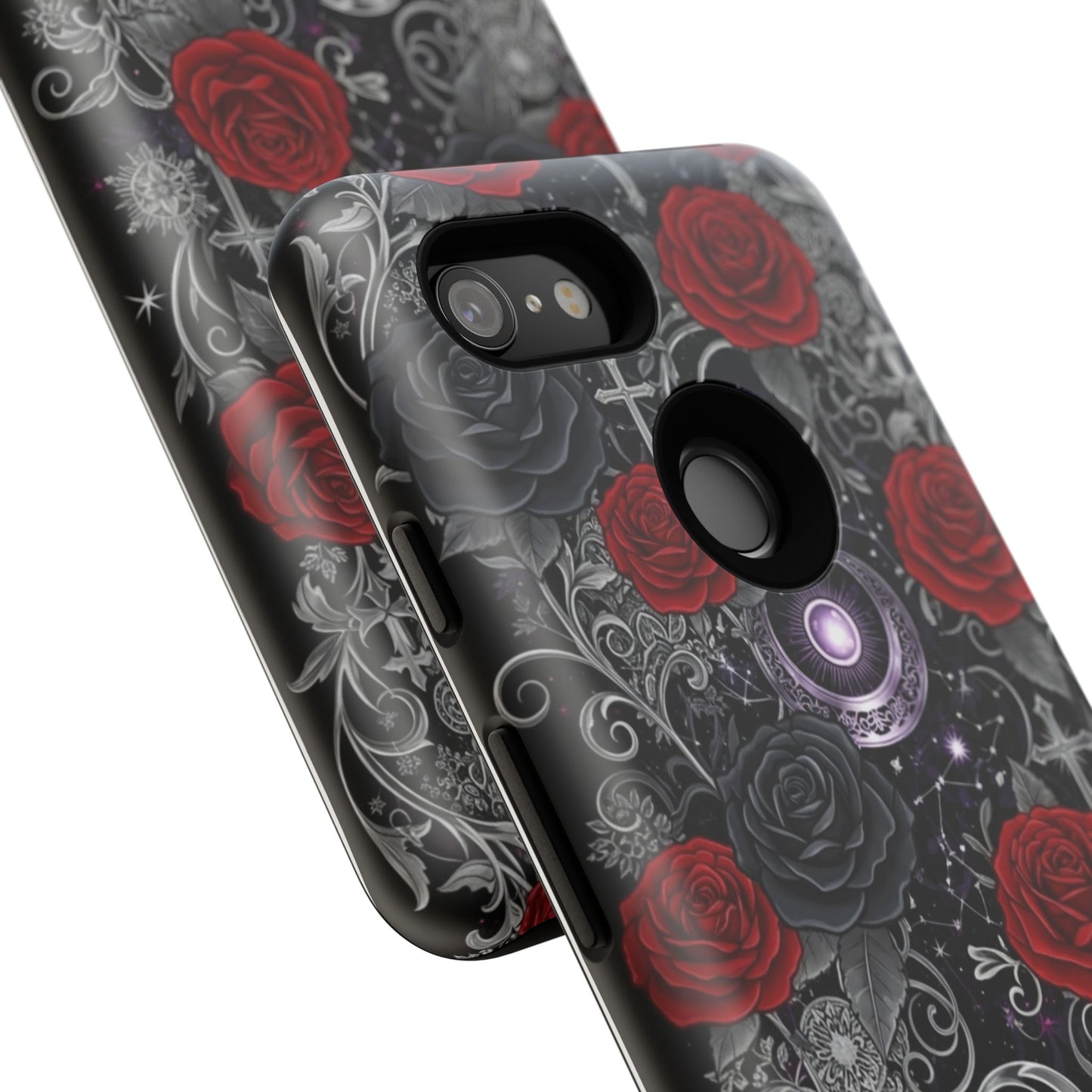Dark Gothic Red Roses Matte Tough Phone Cases - Paragon Prints