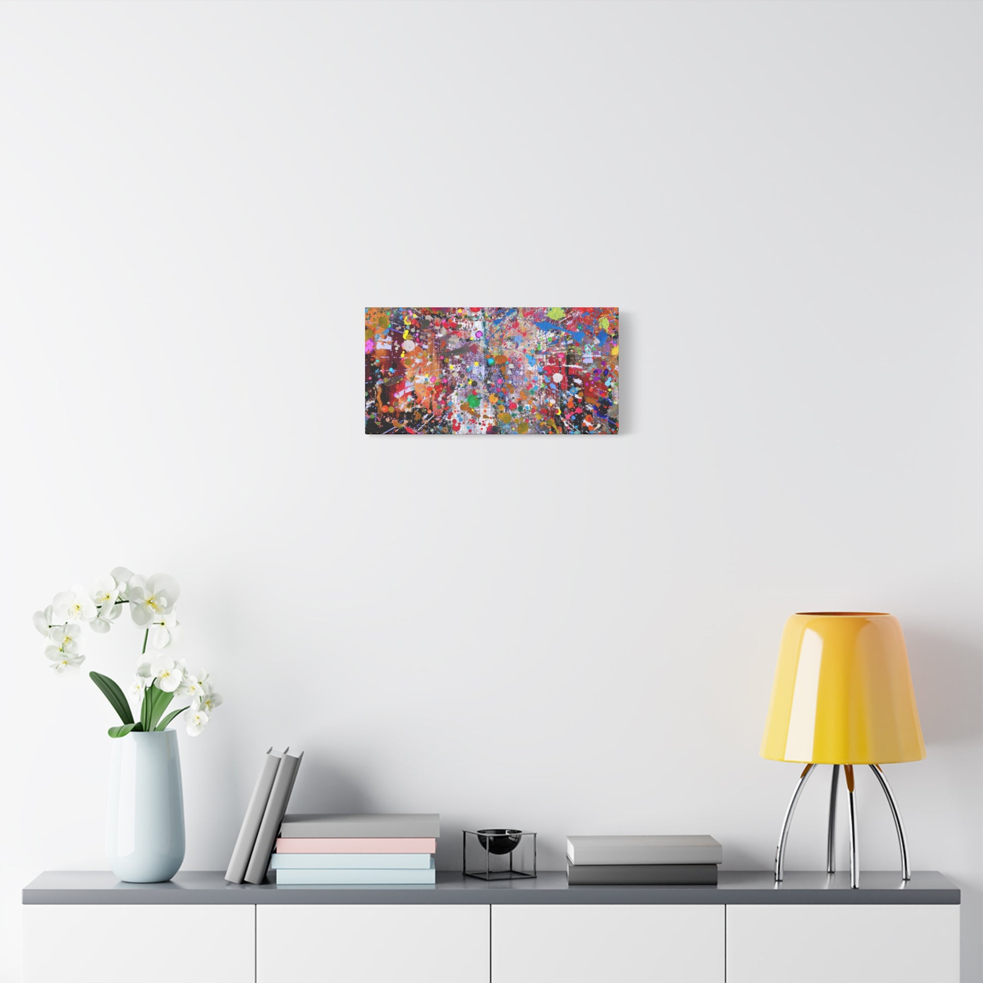 Neon Explosion Abstract Art Canvas Print - Paragon Prints