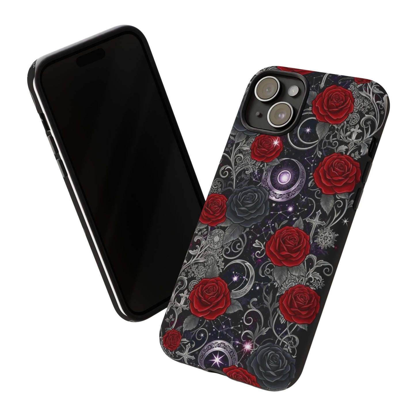 Dark Gothic Red Roses Matte Tough Phone Cases - Paragon Prints