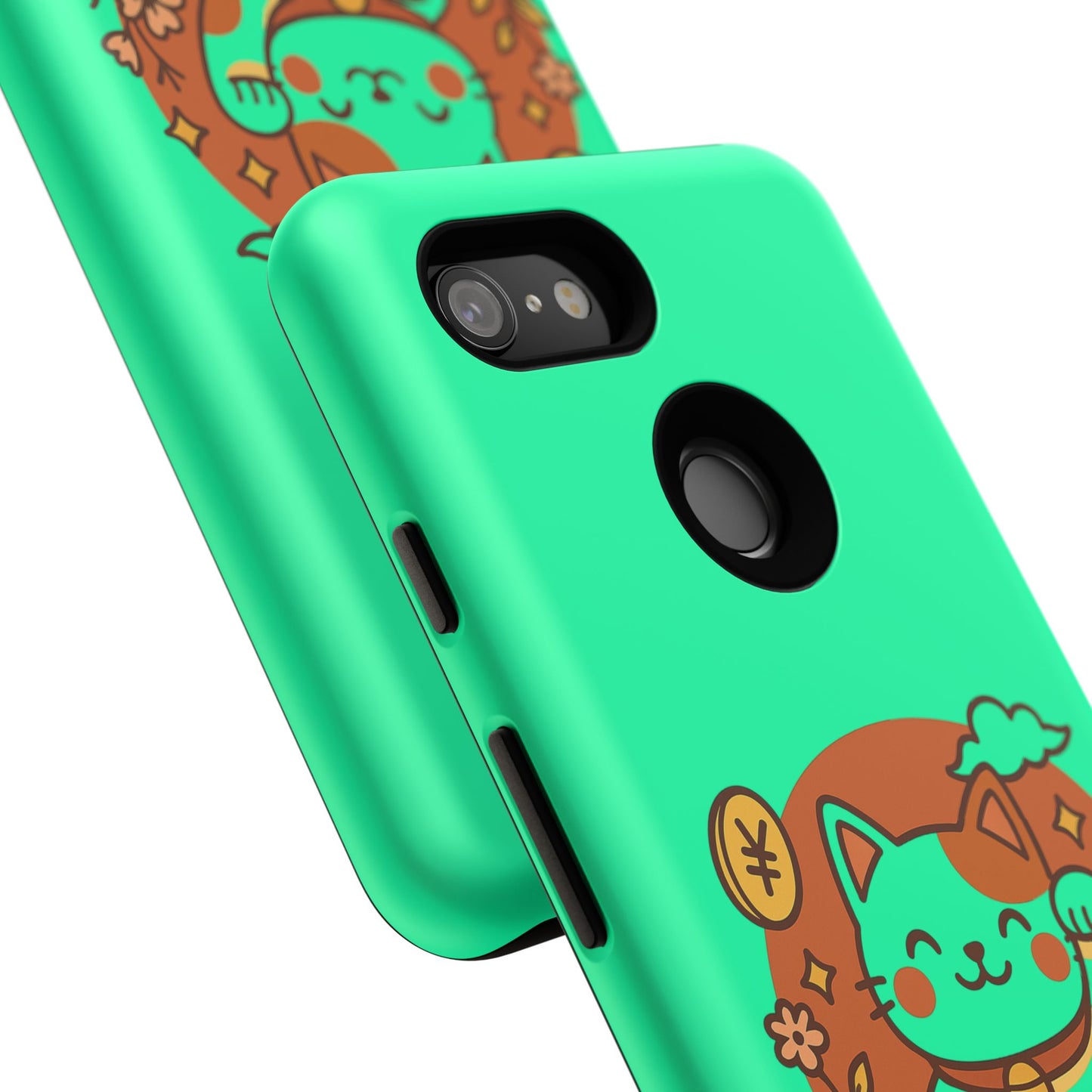 Japanese Kawaii Lucky Cat Protective Phone Case - Paragon Prints