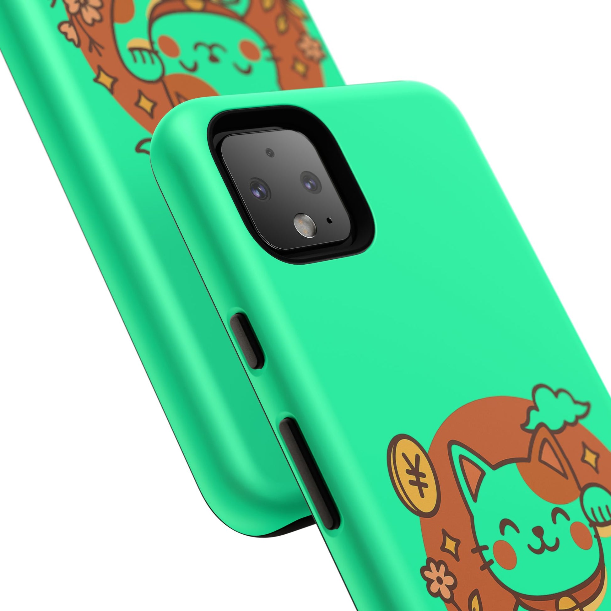 Japanese Kawaii Lucky Cat Protective Phone Case - Paragon Prints