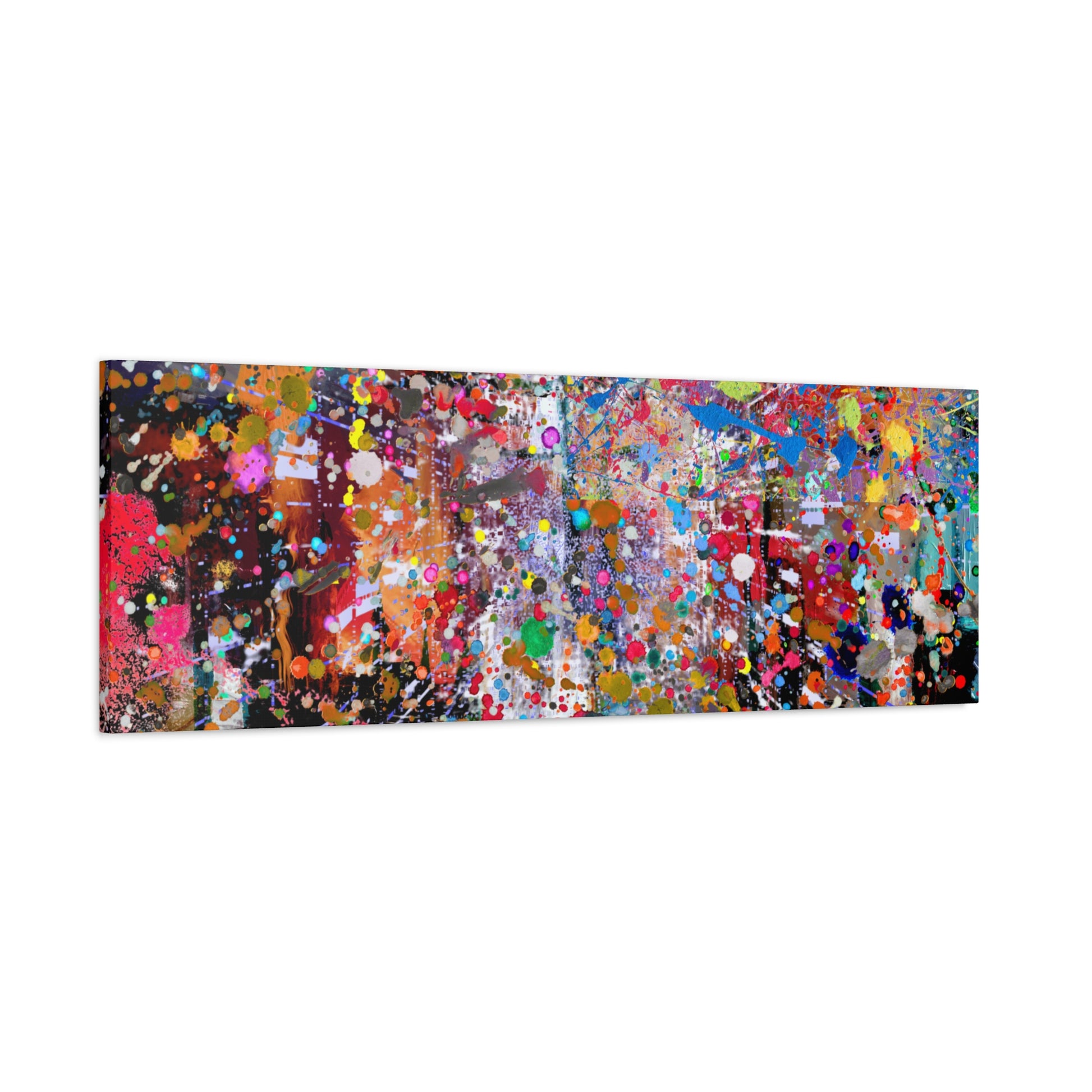 Neon Explosion Abstract Art Canvas Print - Paragon Prints