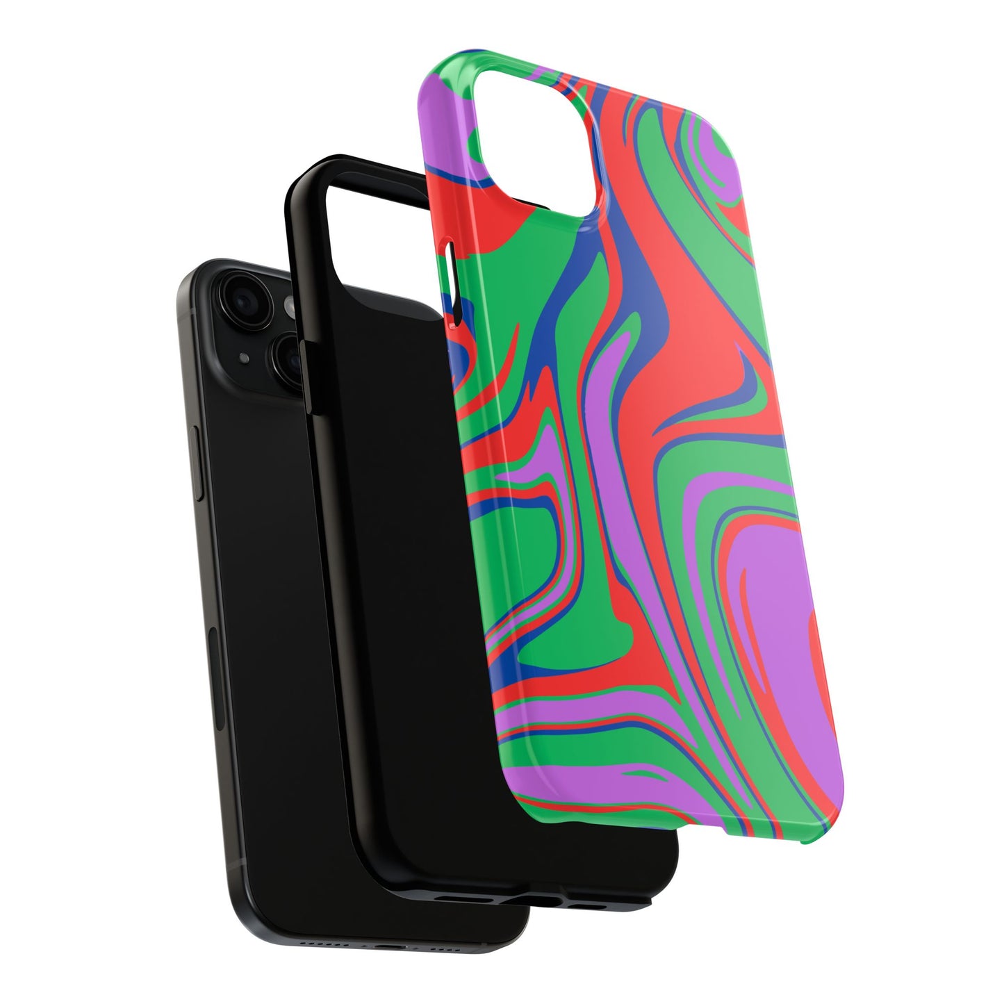 Colorful Zebra Print Phone Case with Bold Design - Paragon Prints