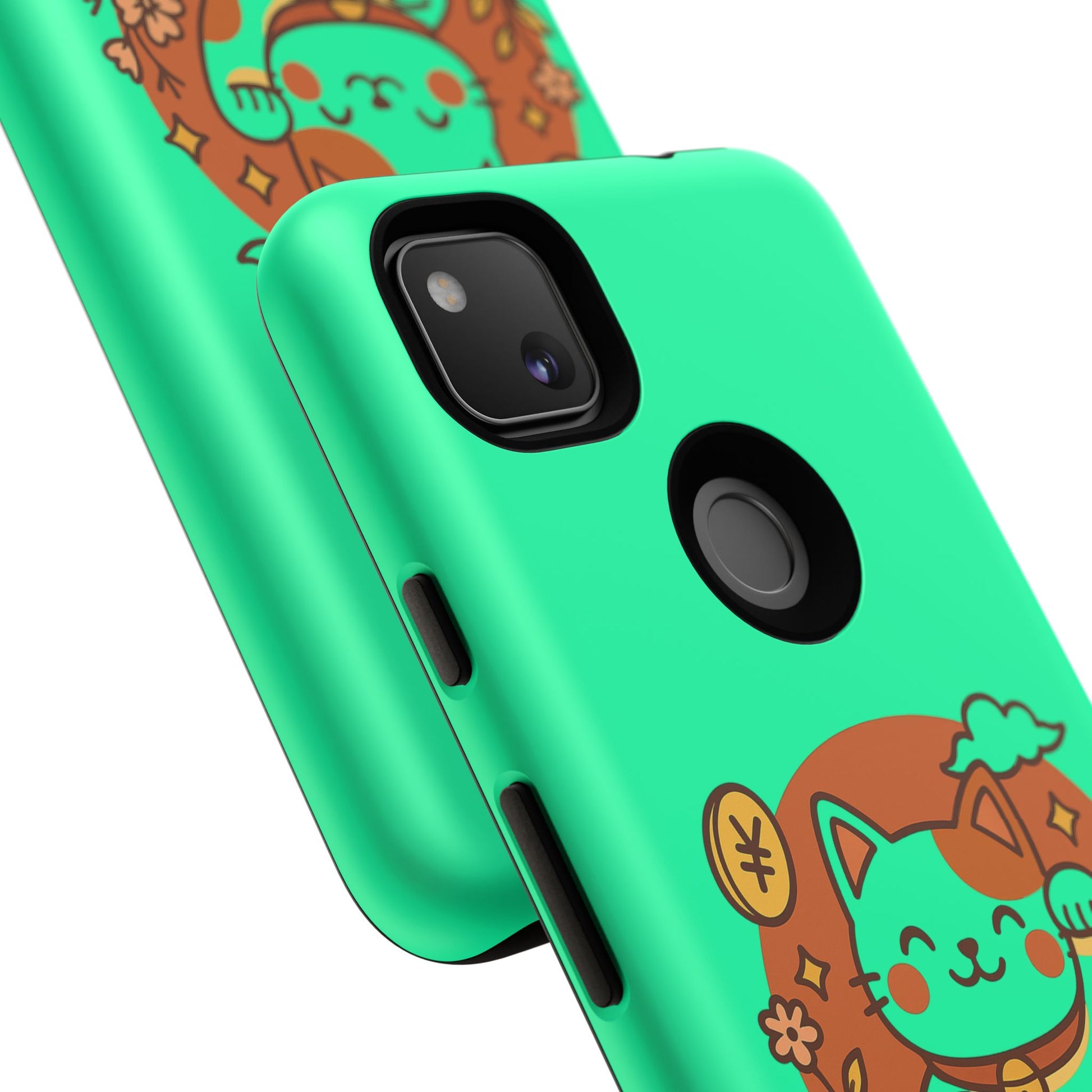 Japanese Kawaii Lucky Cat Protective Phone Case - Paragon Prints