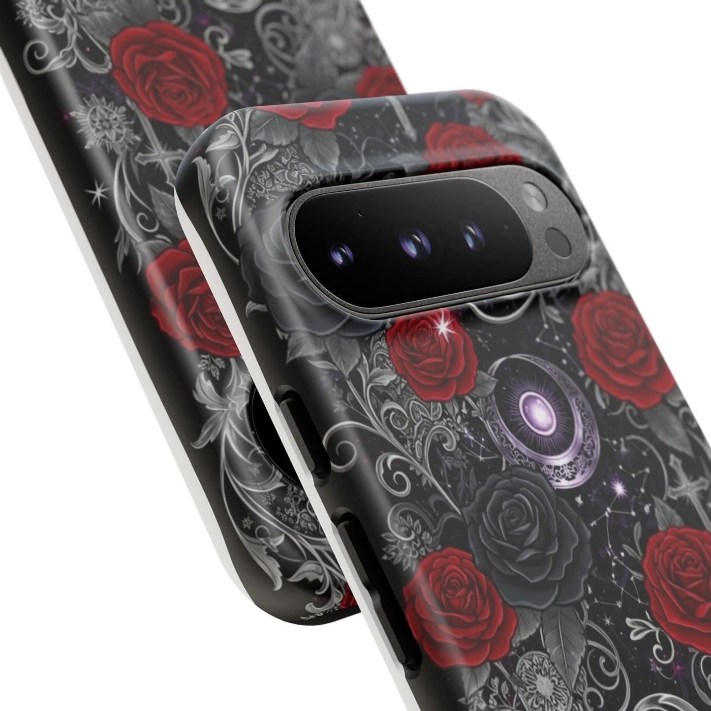 Dark Gothic Red Roses Matte Tough Phone Cases - Paragon Prints