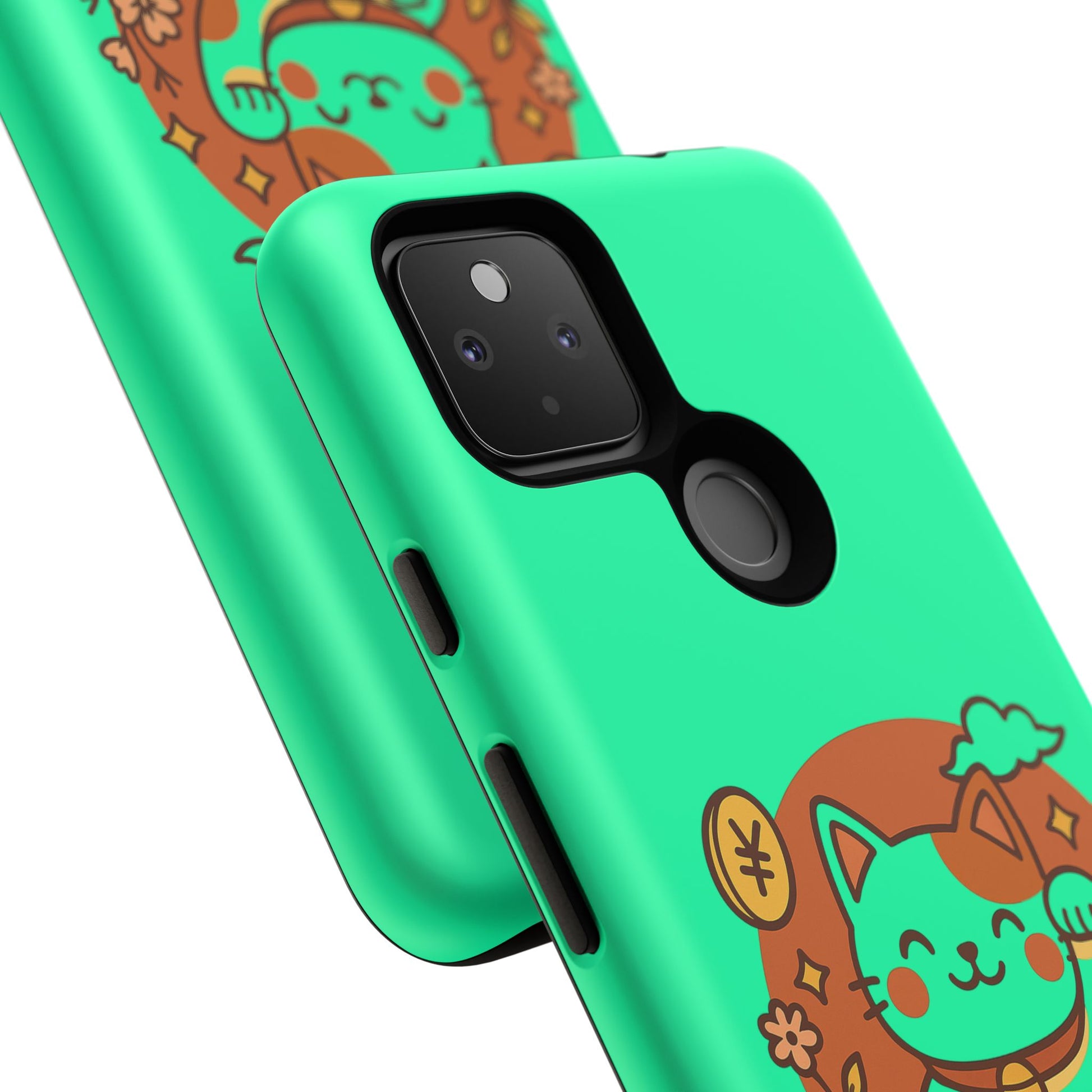 Japanese Kawaii Lucky Cat Protective Phone Case - Paragon Prints