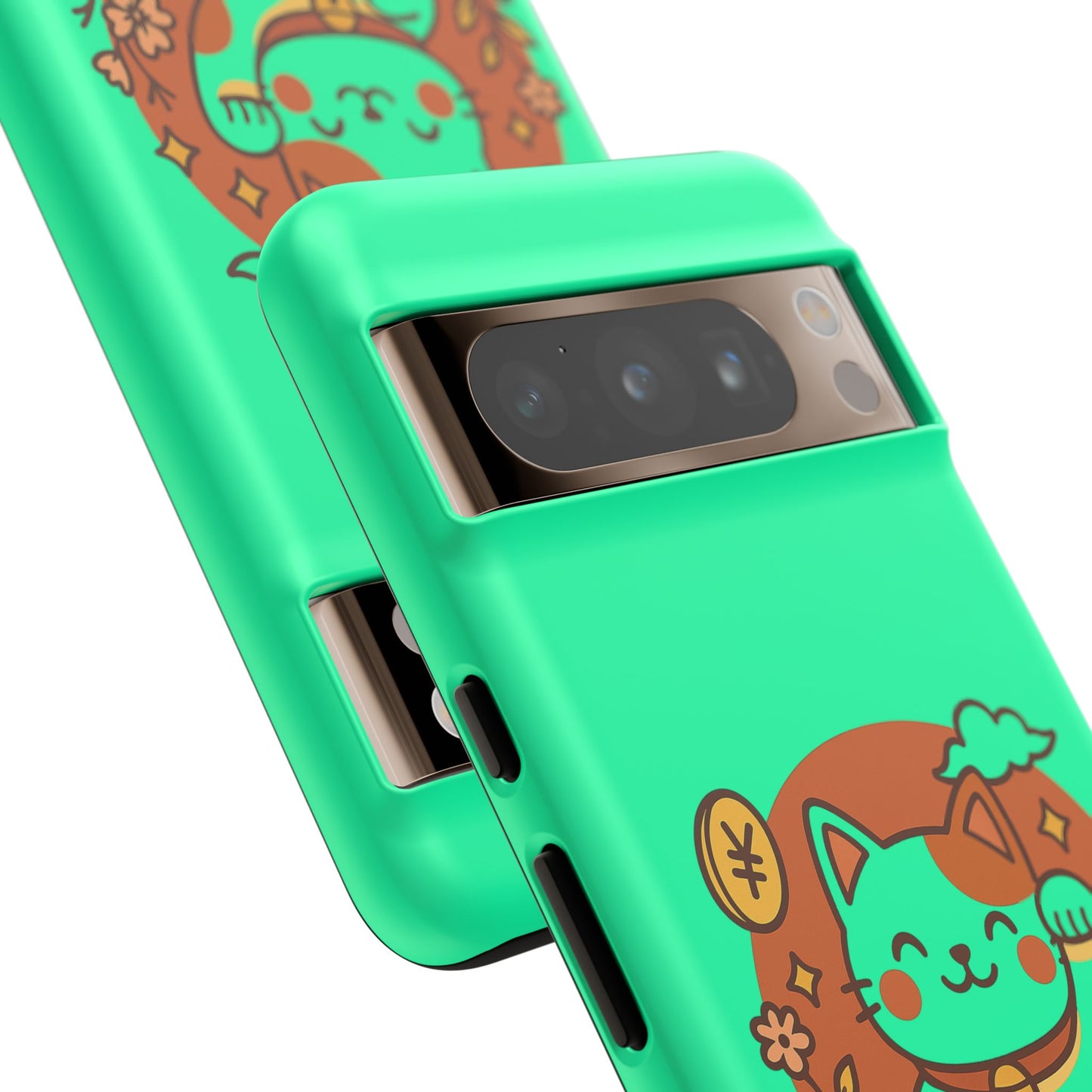 Japanese Kawaii Lucky Cat Protective Phone Case - Paragon Prints