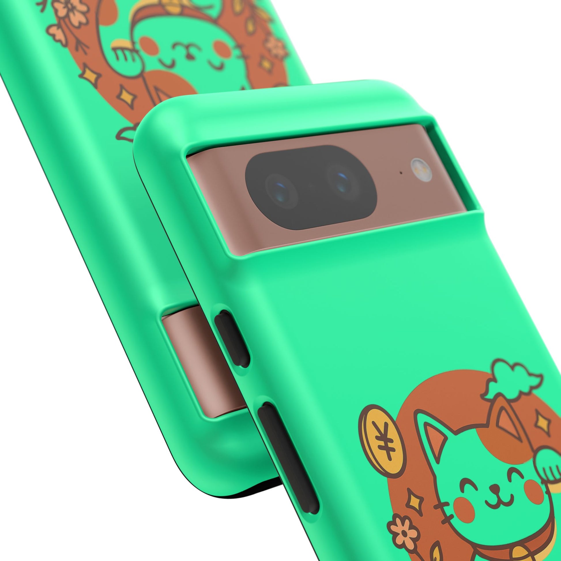 Japanese Kawaii Lucky Cat Protective Phone Case - Paragon Prints