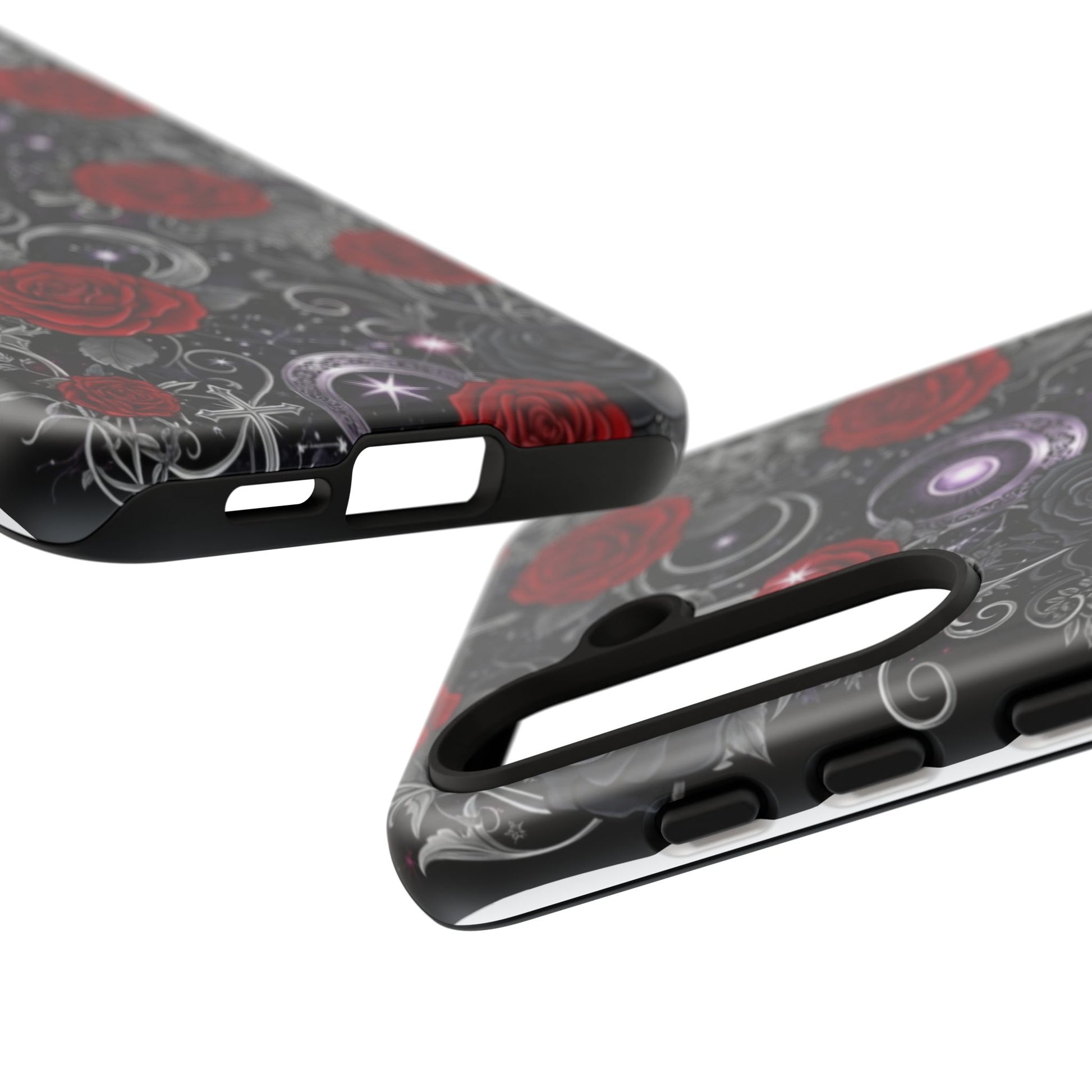 Dark Gothic Red Roses Matte Tough Phone Cases - Paragon Prints