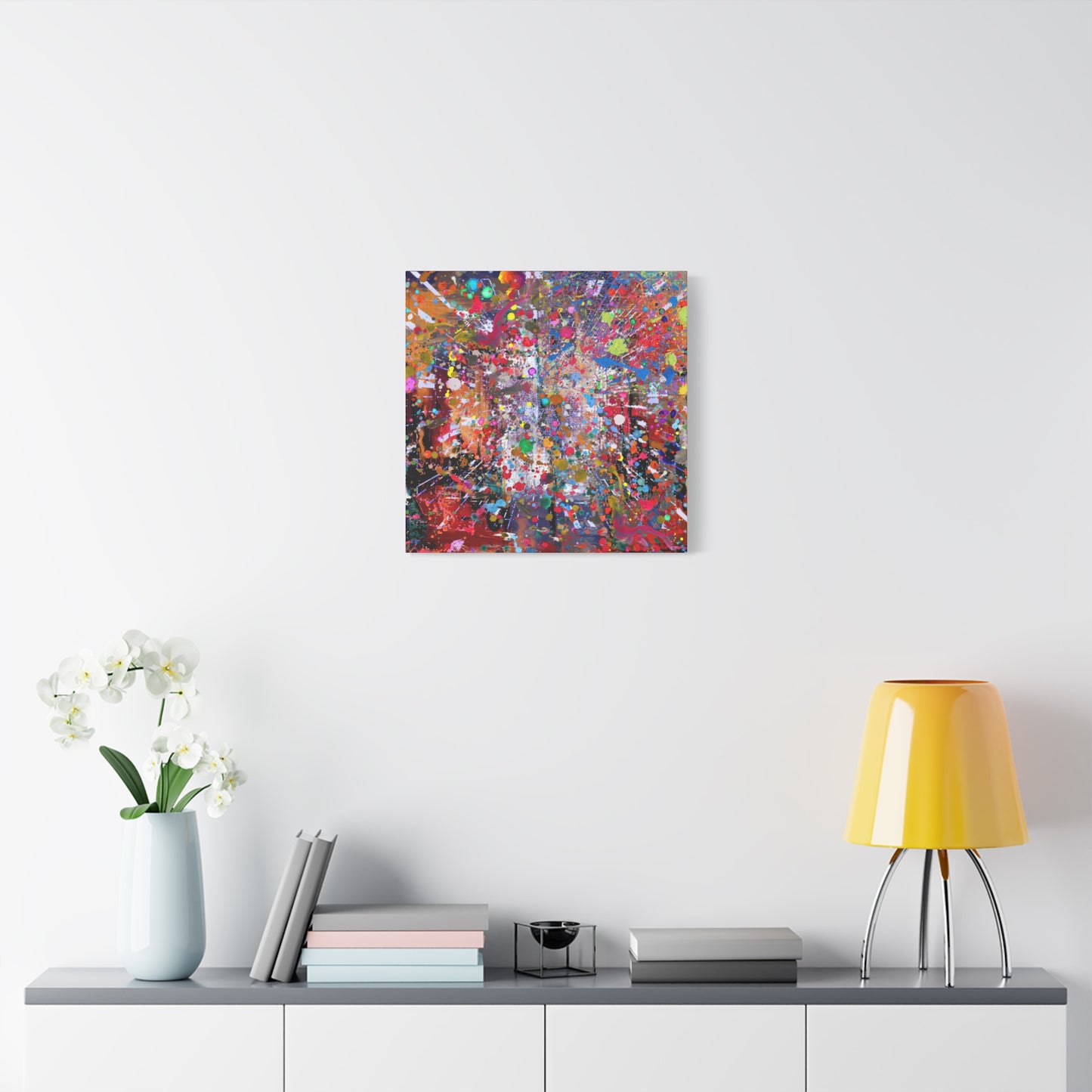 Neon Explosion Abstract Art Canvas Print - Paragon Prints