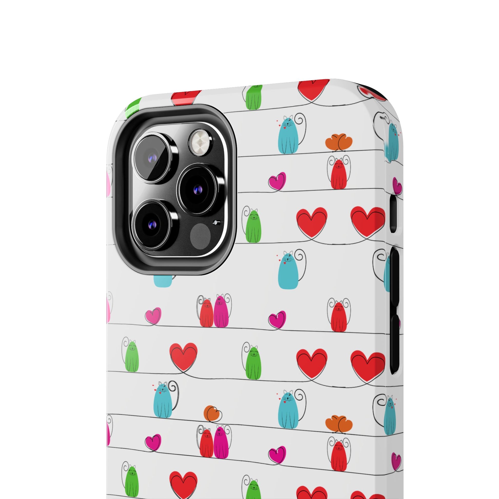 Cute Durable Whimsical Cat Print Phone Cover - Paragon Prints