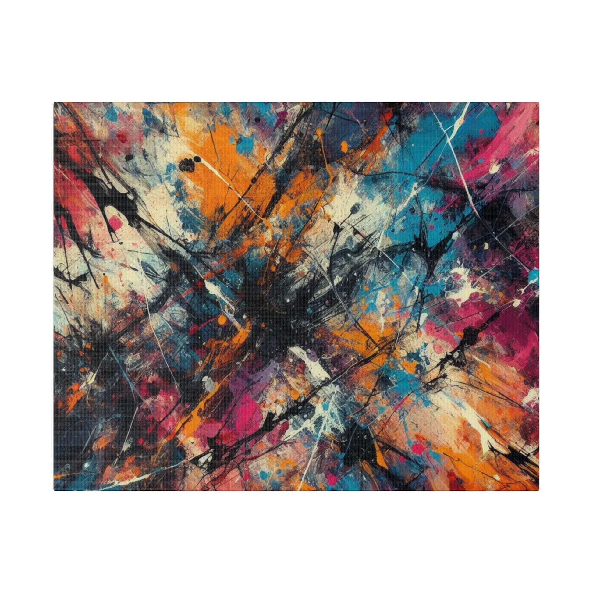 Electric Chaos Abstract Canvas Art Print - Paragon Prints