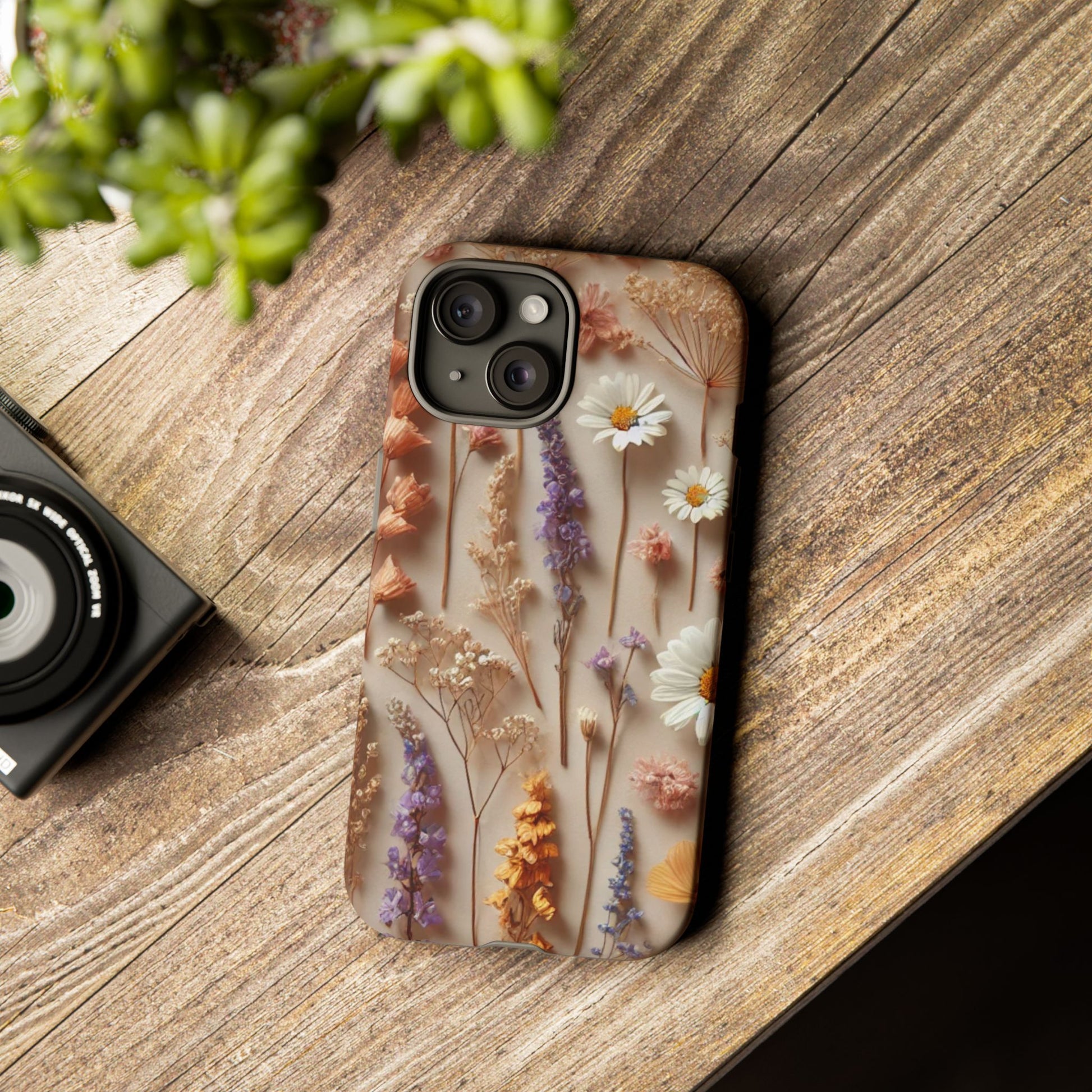 Aesthetic Pressed Flower Floral Design Phone Cover - Paragon Prints
