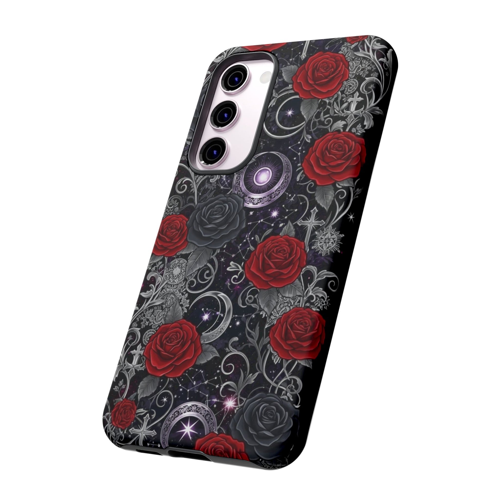 Dark Gothic Red Roses Matte Tough Phone Cases - Paragon Prints