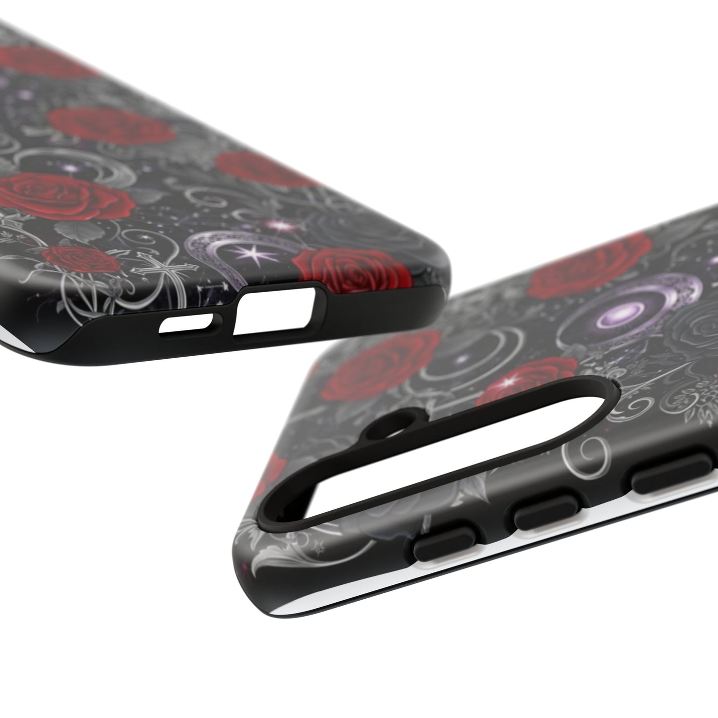 Dark Gothic Red Roses Matte Tough Phone Cases - Paragon Prints