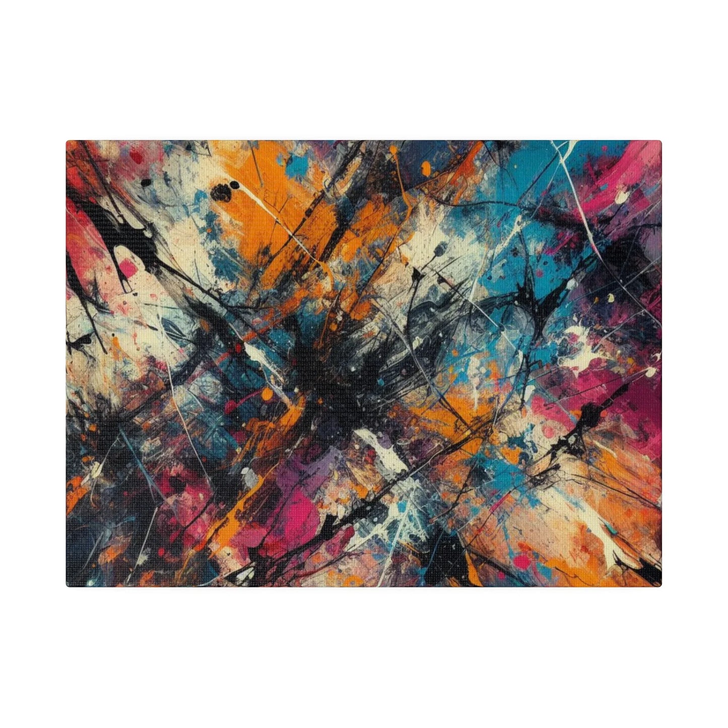Electric Chaos Abstract Canvas Art Print - Paragon Prints