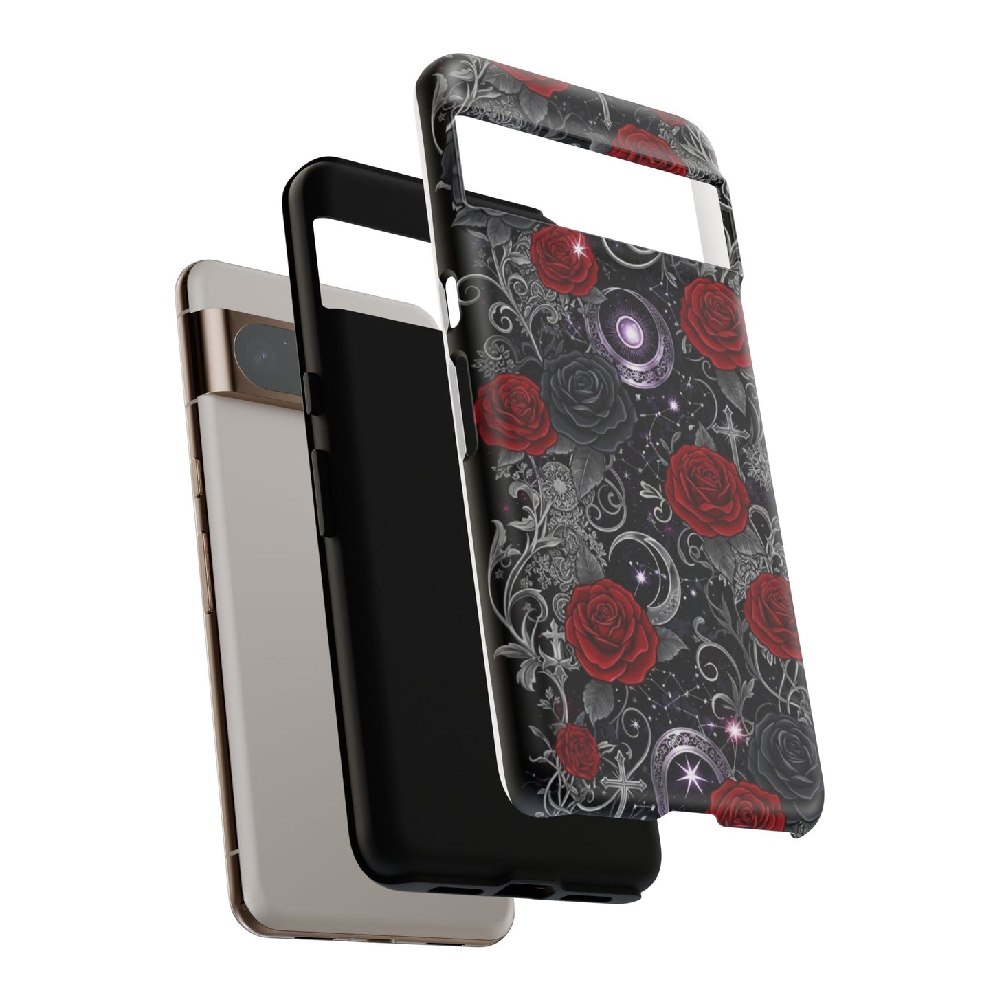 Dark Gothic Red Roses Matte Tough Phone Cases - Paragon Prints