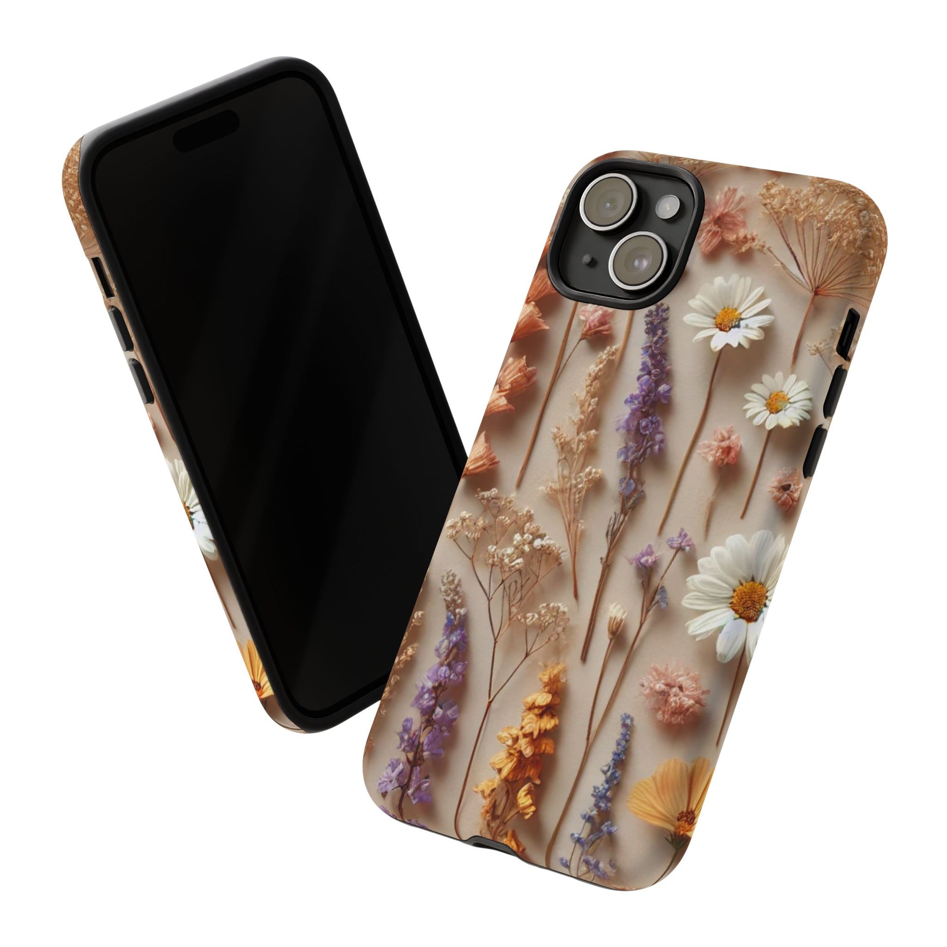 Aesthetic Pressed Flower Floral Design Phone Cover - Paragon Prints