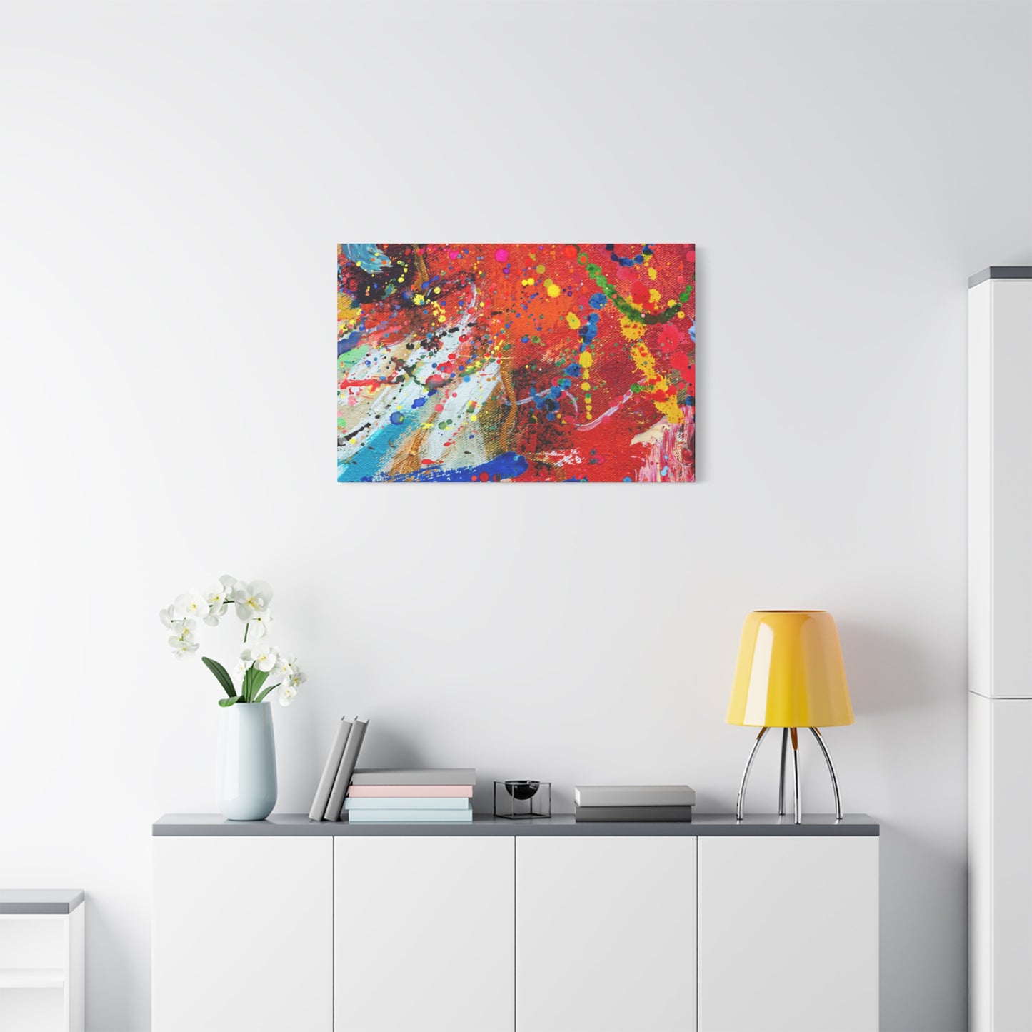 Spectrum In Motion Chaotic Abstract Art Canvas Print - Paragon Prints