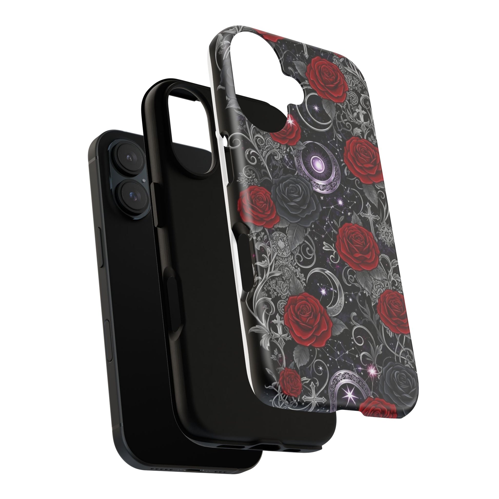 Dark Gothic Red Roses Matte Tough Phone Cases - Paragon Prints