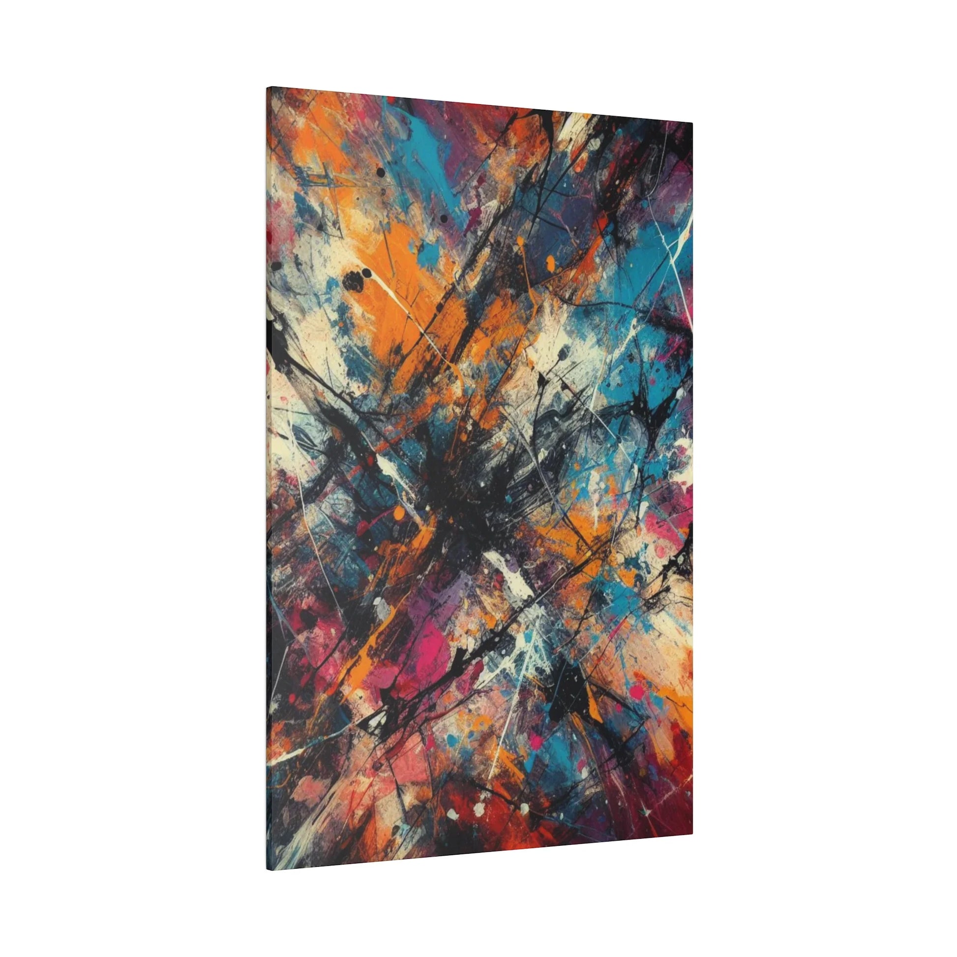 Electric Chaos Abstract Canvas Art Print - Paragon Prints